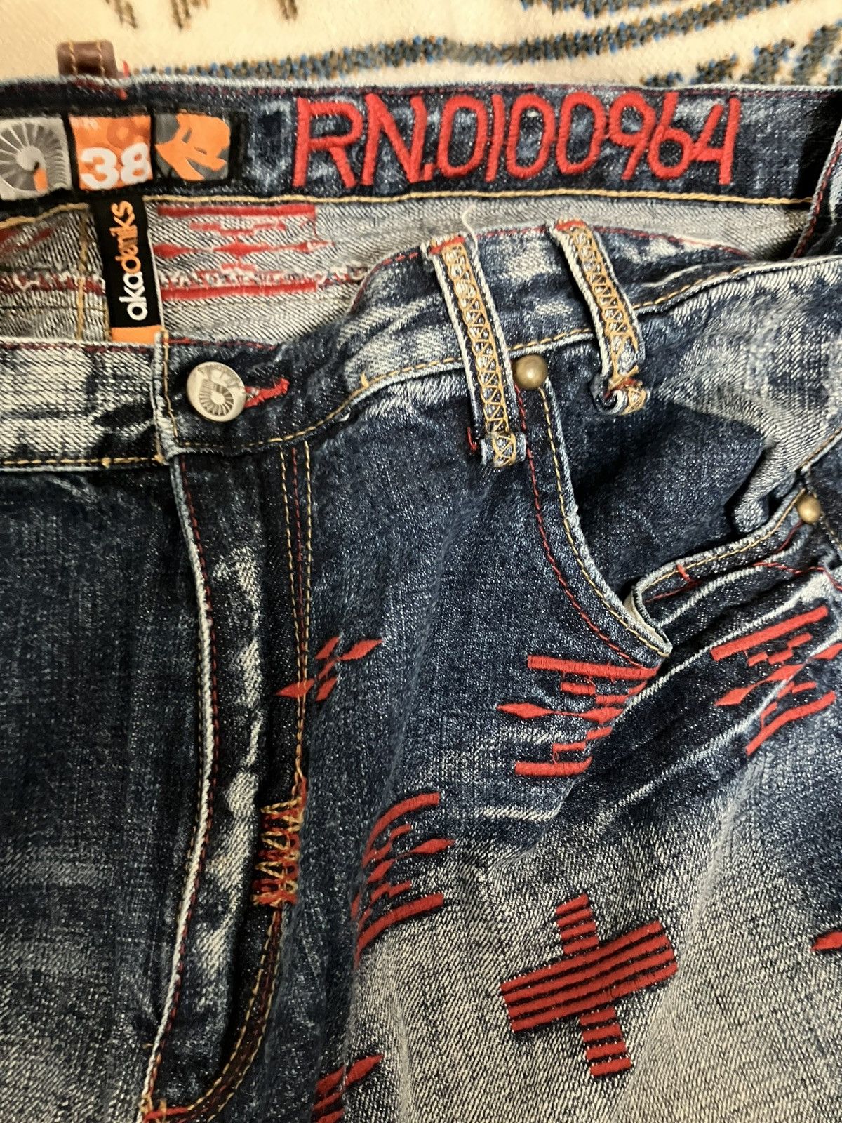 Vintage Western jeans Size US 38 / EU 54 - 4 Thumbnail