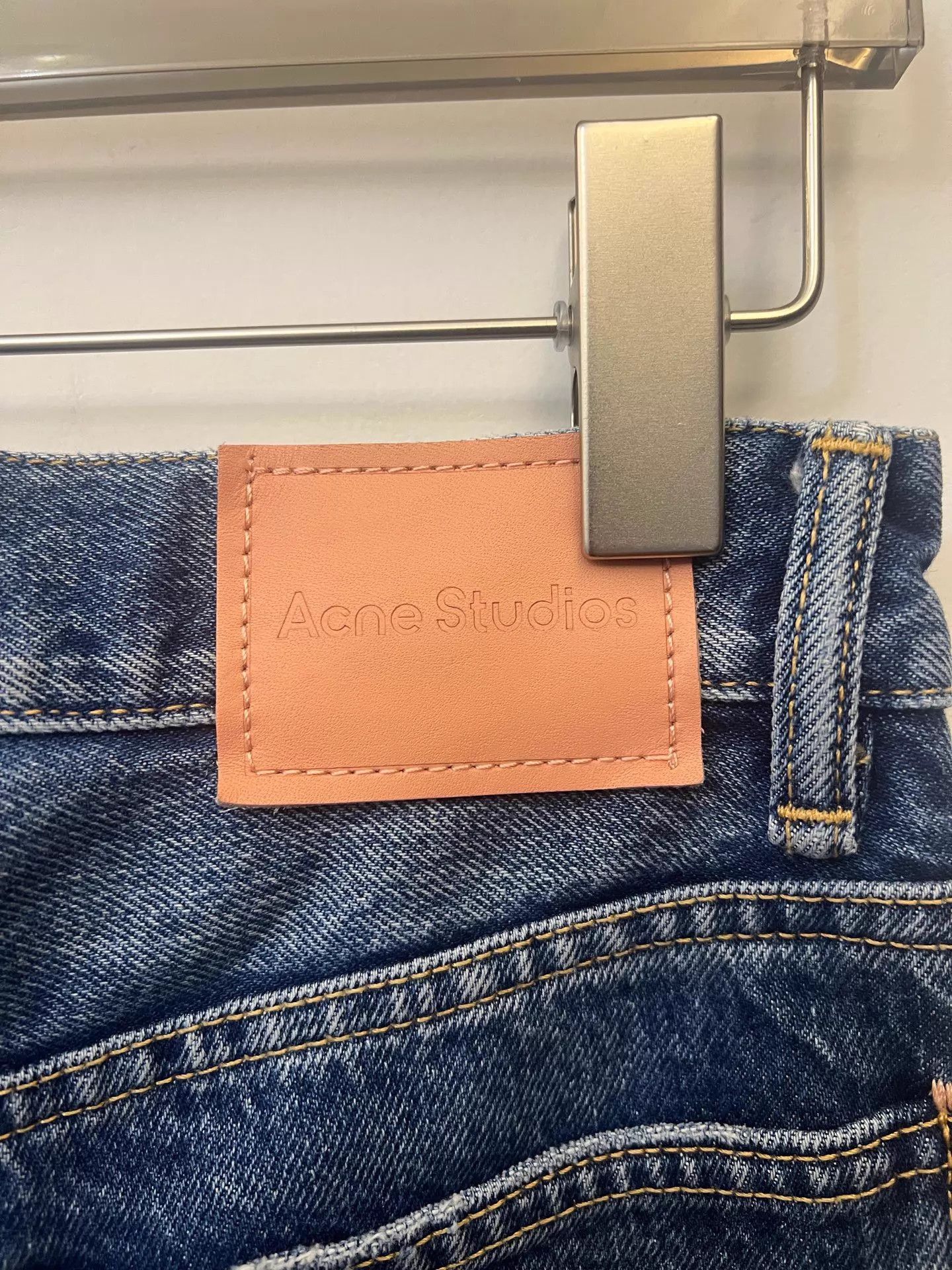 Acne Studios Acne 2021F spicy high waist wide leg flare blue jeans 24/30 Size 24" / US 00 / IT 34 - 5 Thumbnail