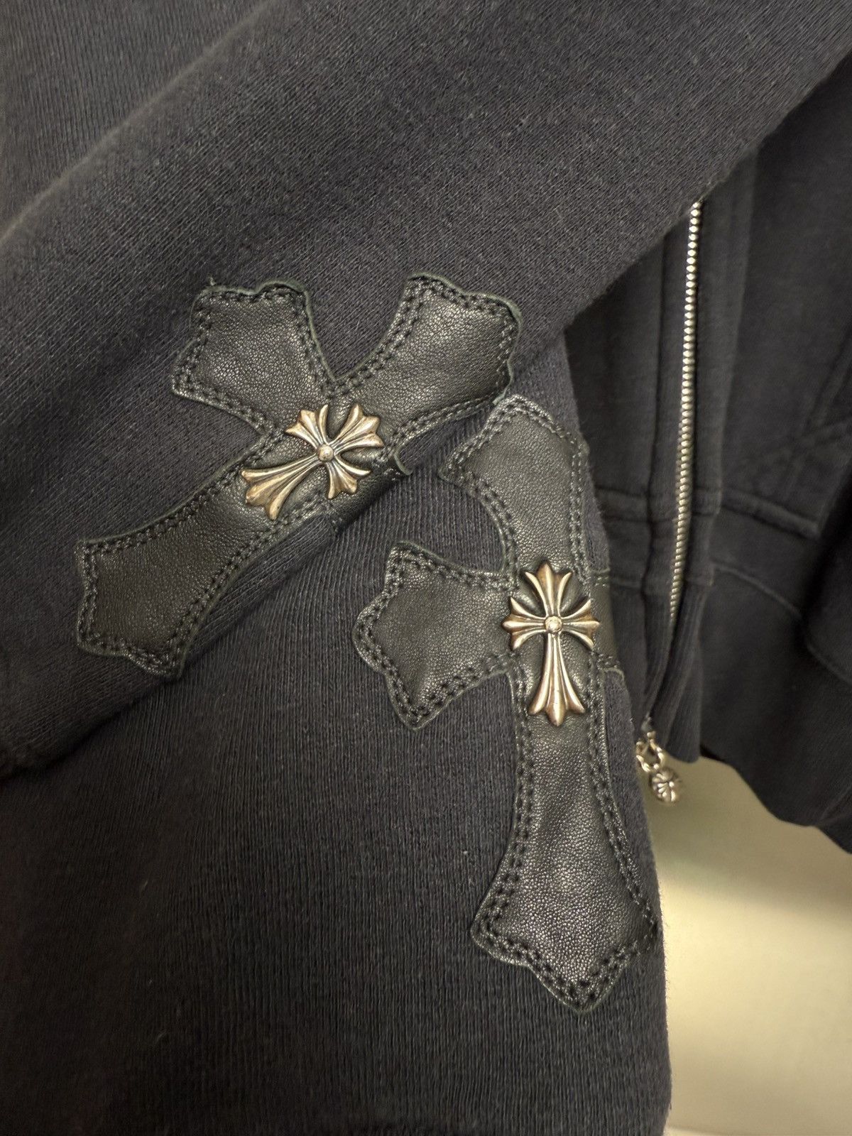 Chrome Hearts Chrome hearts y not patches cross zip up hoodie Size US XS / EU 42 / 0 - 3 Thumbnail