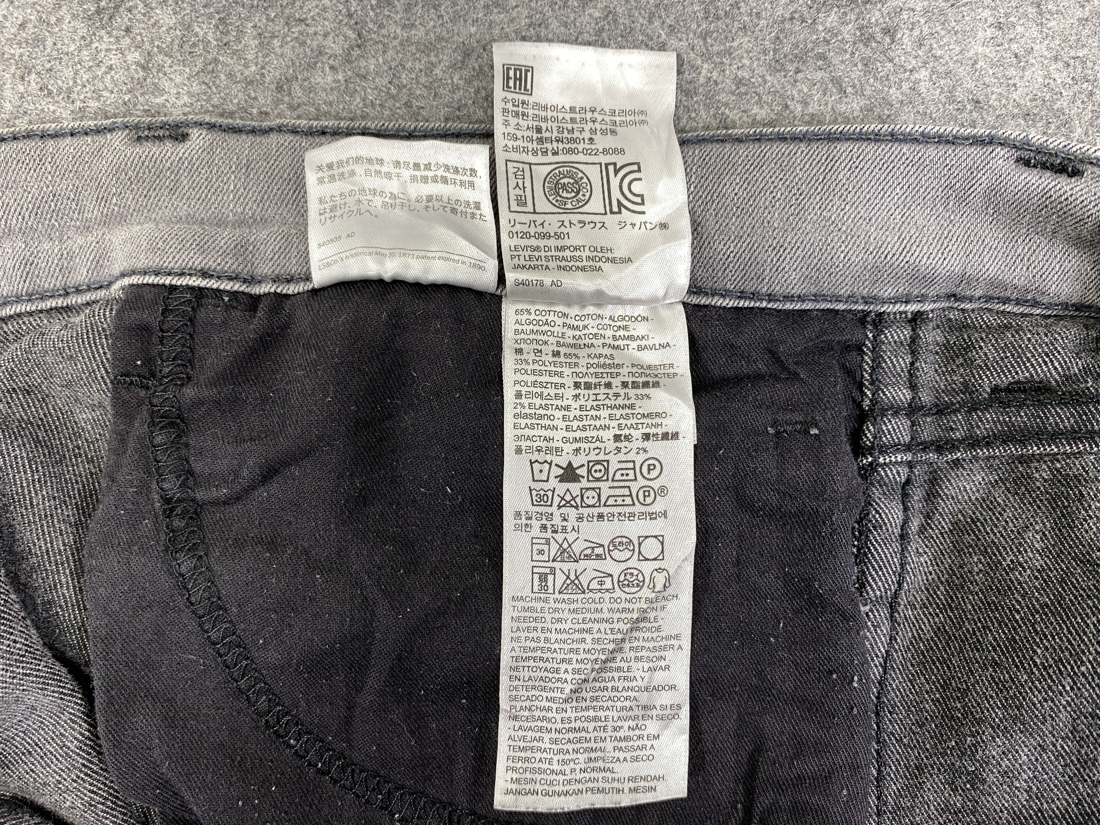 Levi's Grey Vintage Levi's 511 Jeans 37x28 Denim -JN1740 Size US 37 - 9 Thumbnail