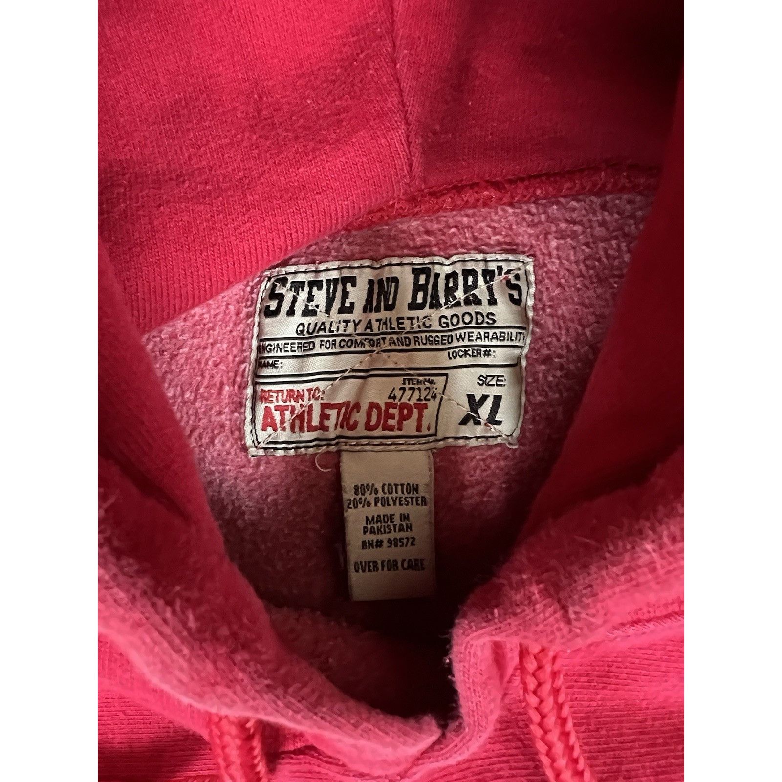 Other Vintage Steve & Barrys 1990s Alabama Crimson Tide Team Hoodi Size US XL / EU 56 / 4 - 7 Thumbnail