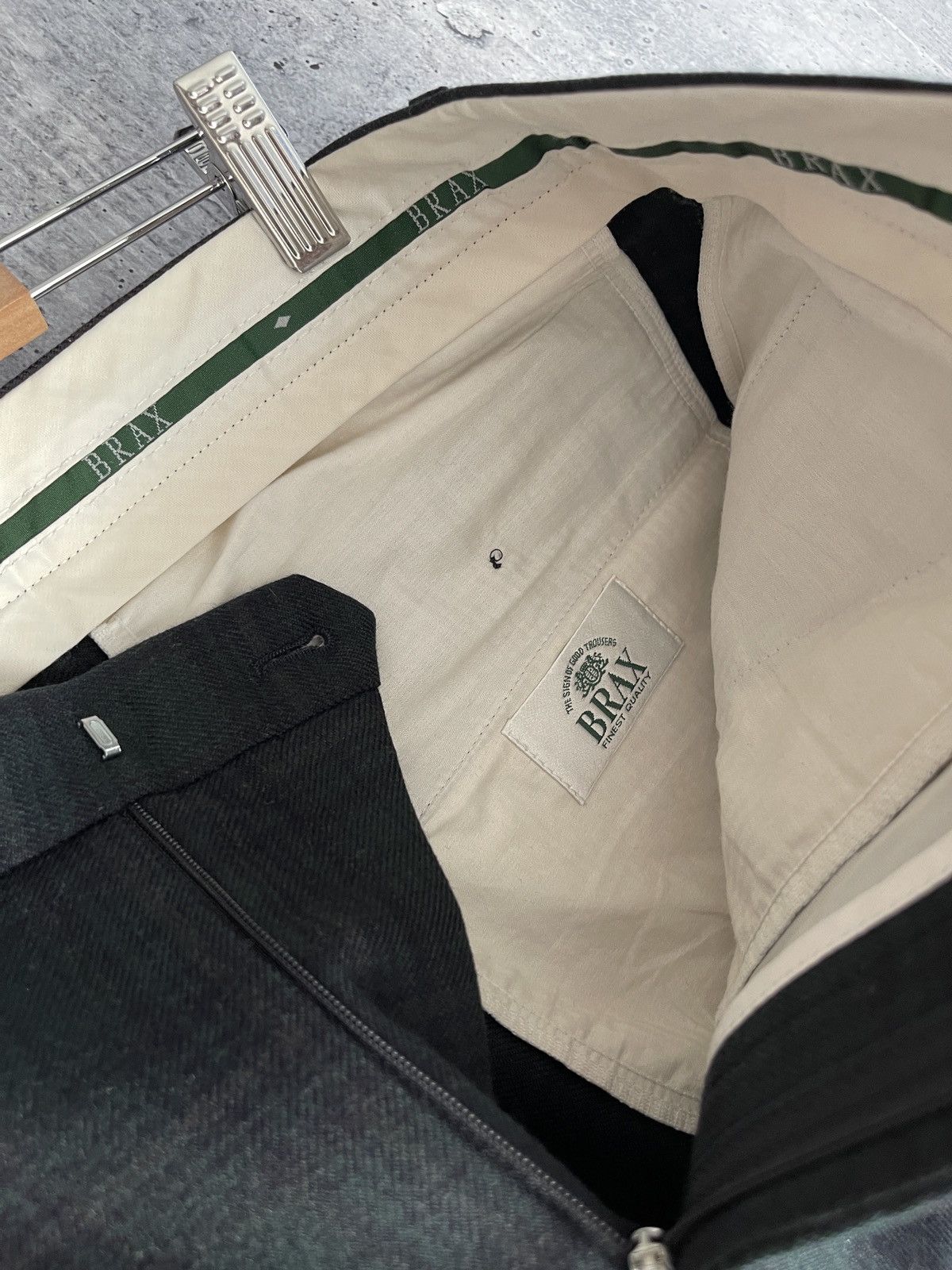 BRAX × Vintage Vintage Brax Men Size M Wool German Trousers Pants Check 90s Size US 32 / EU 48 - 13 Thumbnail