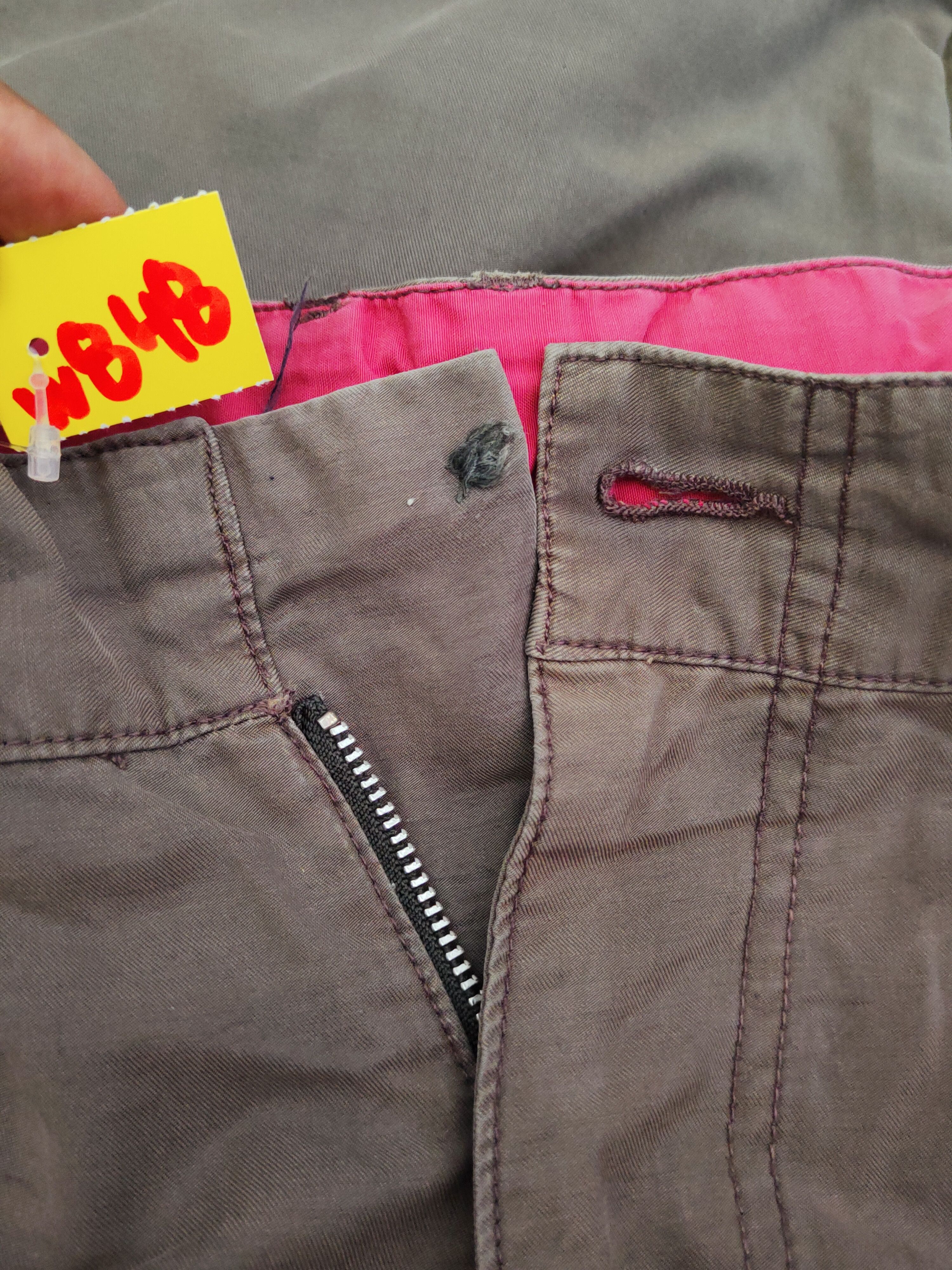 Japanese Brand Chevre Dark Gray Faded Multipocket Cargo Pants #W848 Size US 33 - 16 Thumbnail