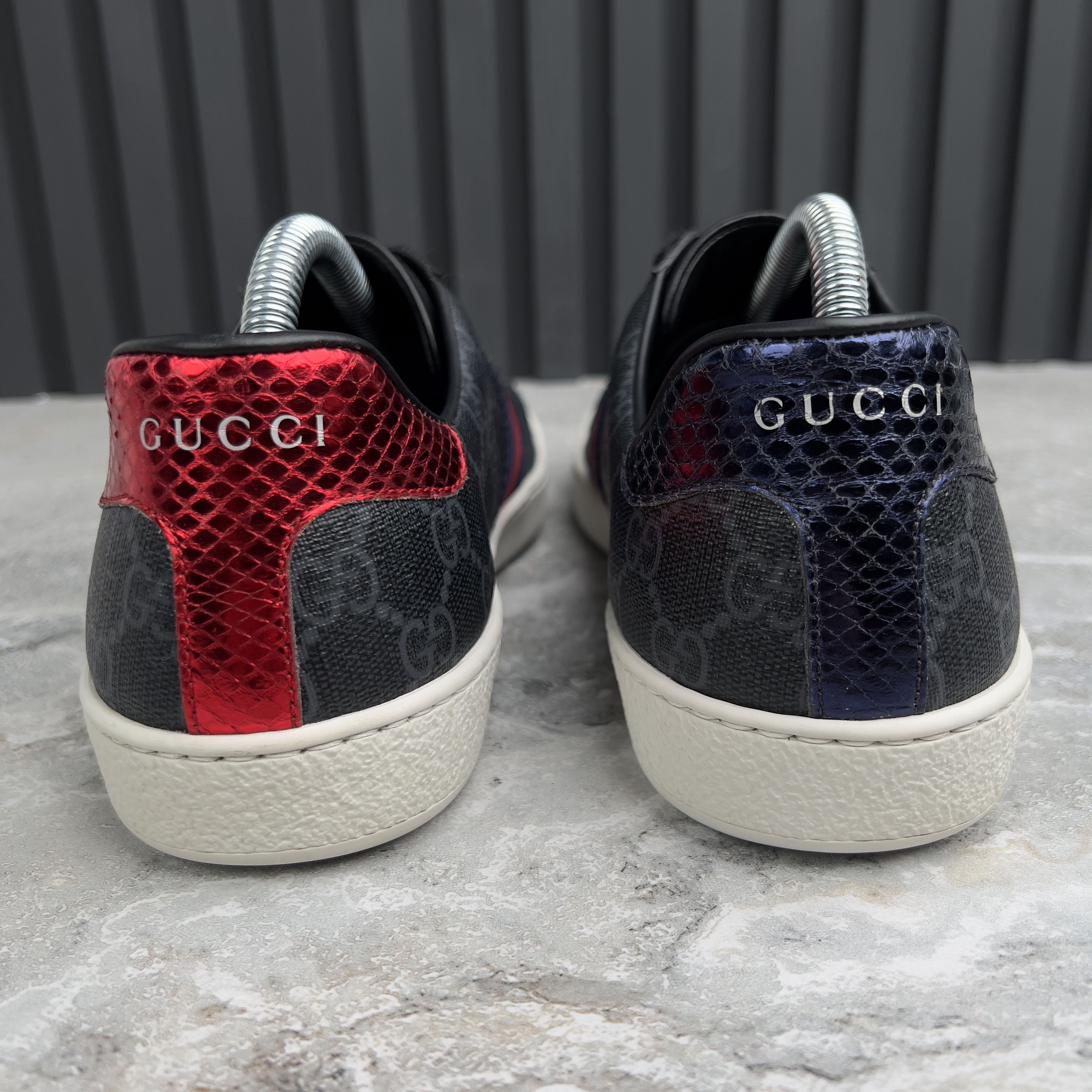 Gucci Gucci Ace Web GG Monogram Supreme Sneakers Leather Size US 7.5 / EU 40-41 - 9 Thumbnail