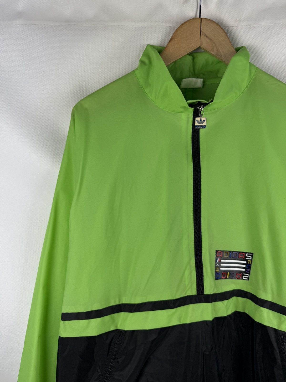 Adidas Adidas Ventex VTG Nylon Hooded Anorak Windbreaker Jacket Size US M / EU 48-50 / 2 - 2 Thumbnail