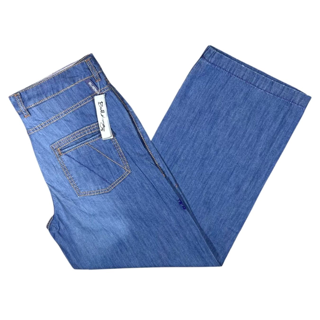 Billabong VINTAGE Billabong Baggy Fit Jeans Women 32 Blue Denim Straight 90s Surfer Skater Mens? Womens Size 24" / US 00 / IT 34 - 2 Thumbnail