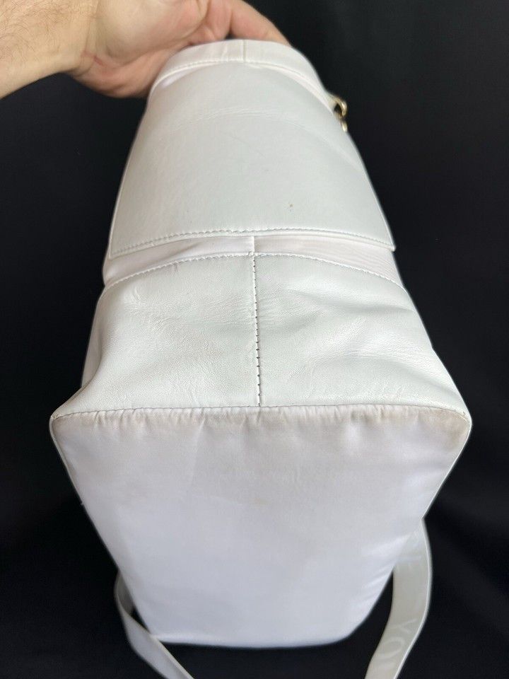 Versace Versace Young Large White Leather/Fabriic Bag Size ONE SIZE - 22 Thumbnail