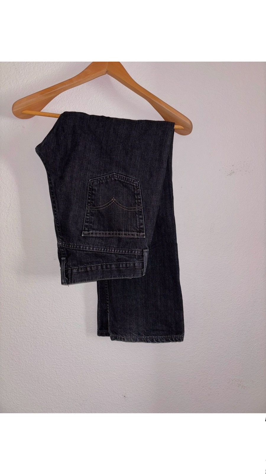 Levi's Mens Levis Black Jeans 34 X 30 Great Condition Raw Denim Size US 34 / EU 50 - 4 Thumbnail