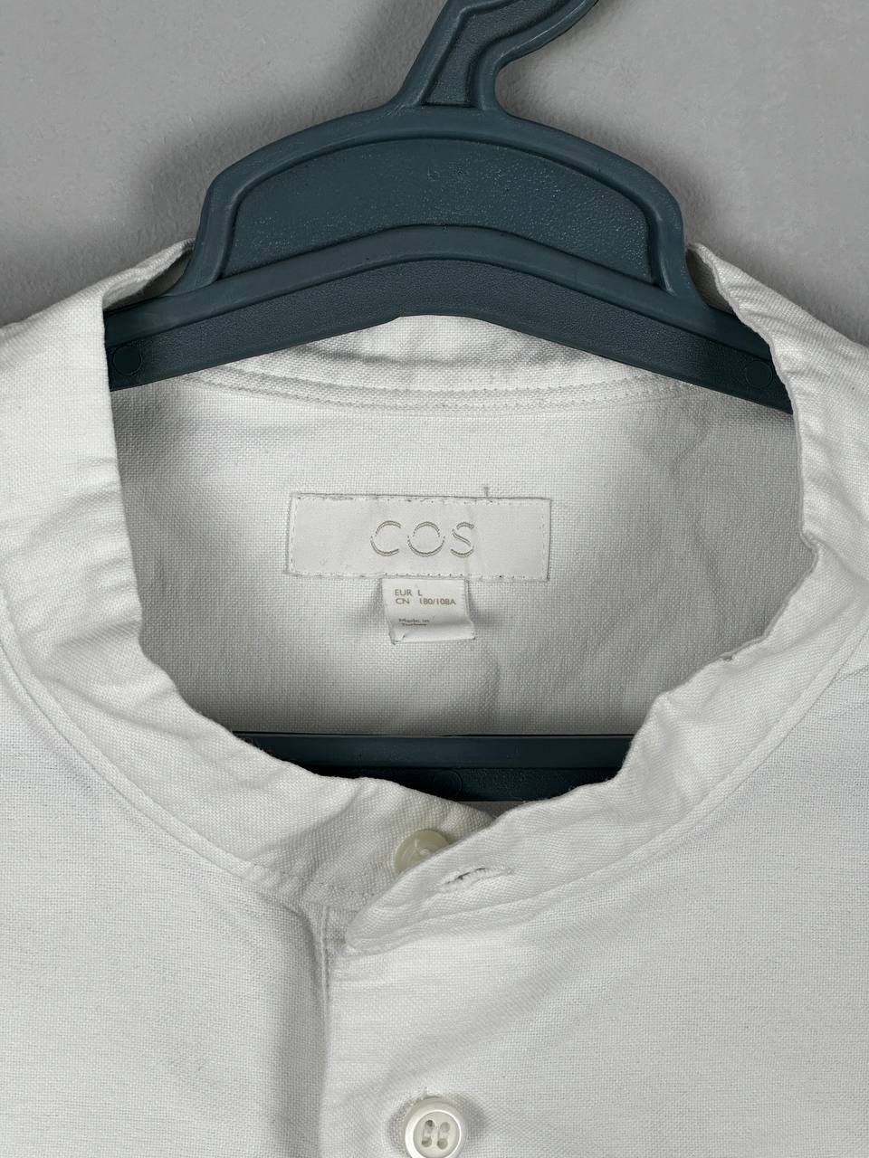 Cos COS Luxury White Oxford Shirt Scandinavian Collar Size US L / EU 52-54 / 3 - 4 Thumbnail