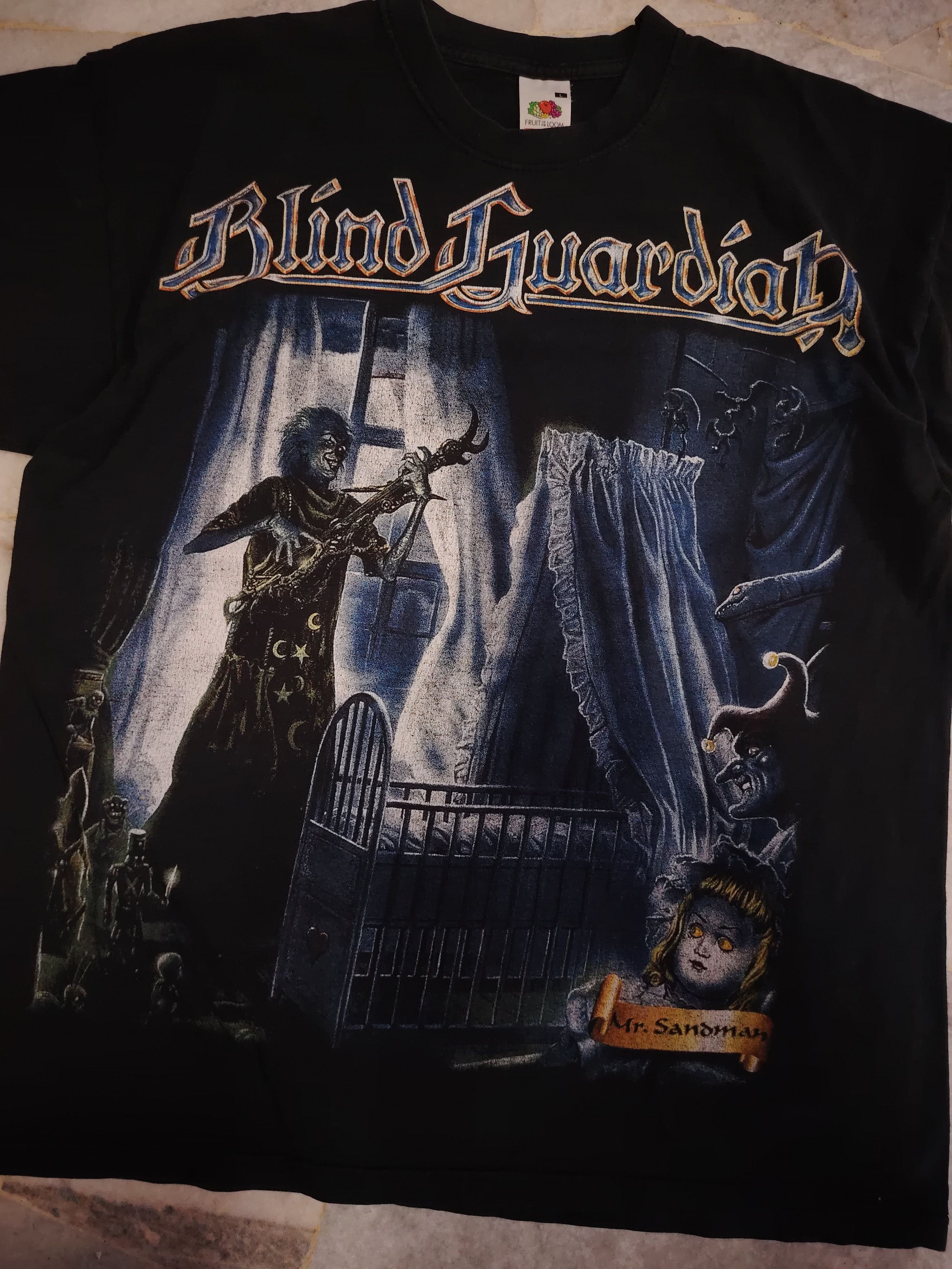 Vintage Vintage Blind Guardian Mr.Sandman t shirt Size US L / EU 52-54 / 3 - 3 Thumbnail