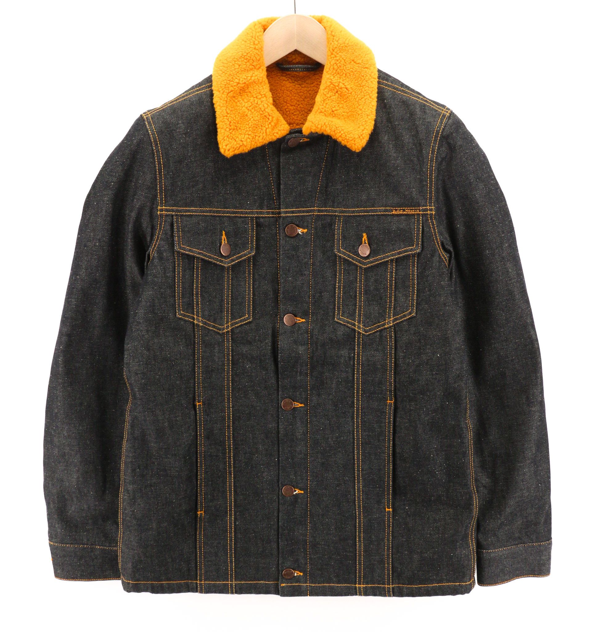 Nudie Jeans HELMUT M Blue Sherpa Lined Long Sleeve Denim Jacket 80812 Size US M / EU 48-50 / 2 - 1 Thumbnail