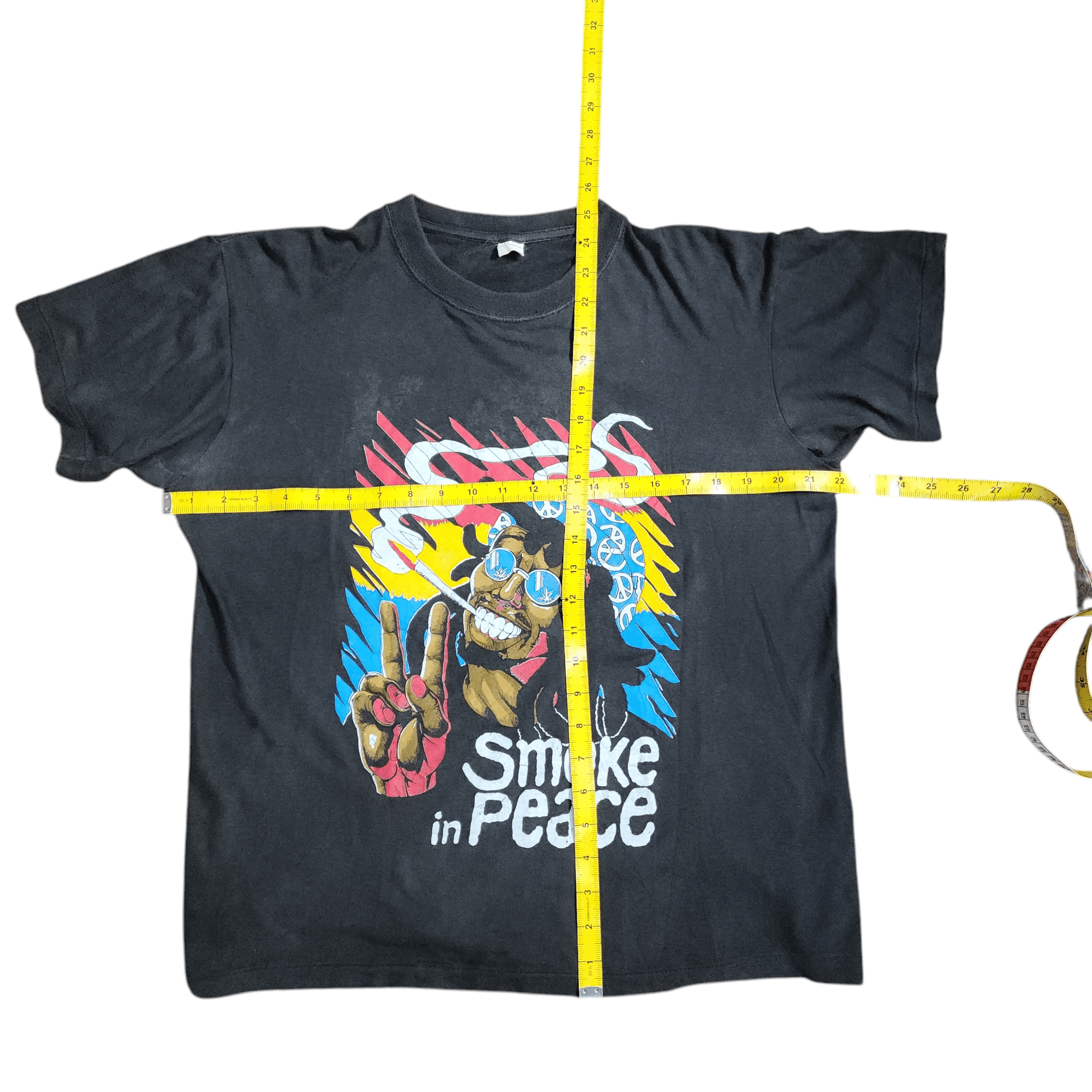 Vintage Vintage 70s 80s Smoke in Peace Weed Tees RARE shirts Size US XL / EU 56 / 4 - 8 Thumbnail