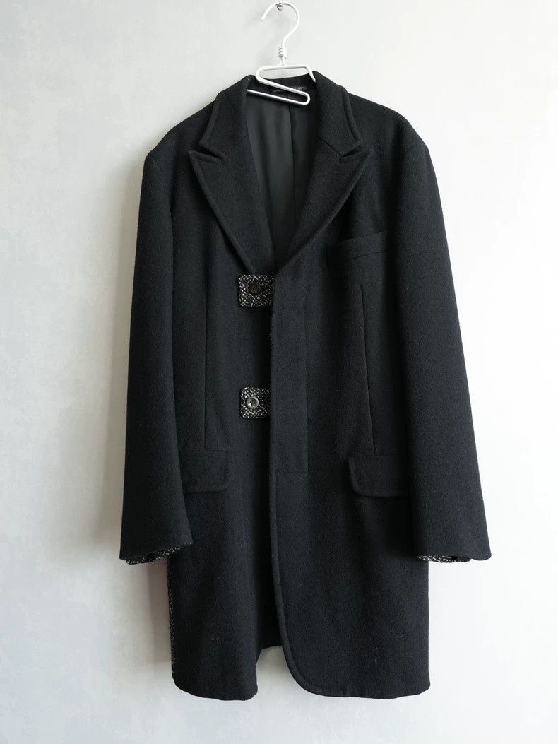 Yohji Yamamoto Yohji Yamamoto 04AW spliced sheep coat-2505 Size US M / EU 48-50 / 2 - 1 Thumbnail