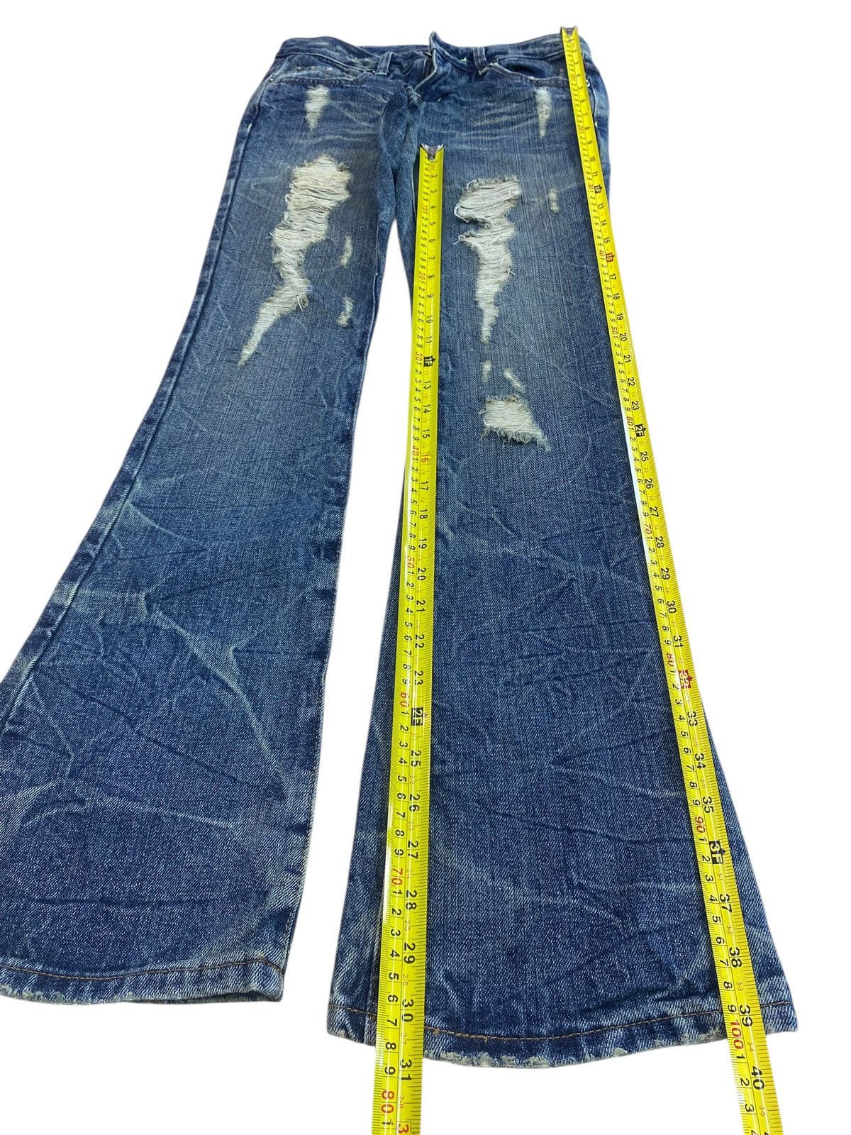 Japanese Brand Japanese Brand Ripped Style Flare Jeans Size US 28 / EU 44 - 7 Thumbnail