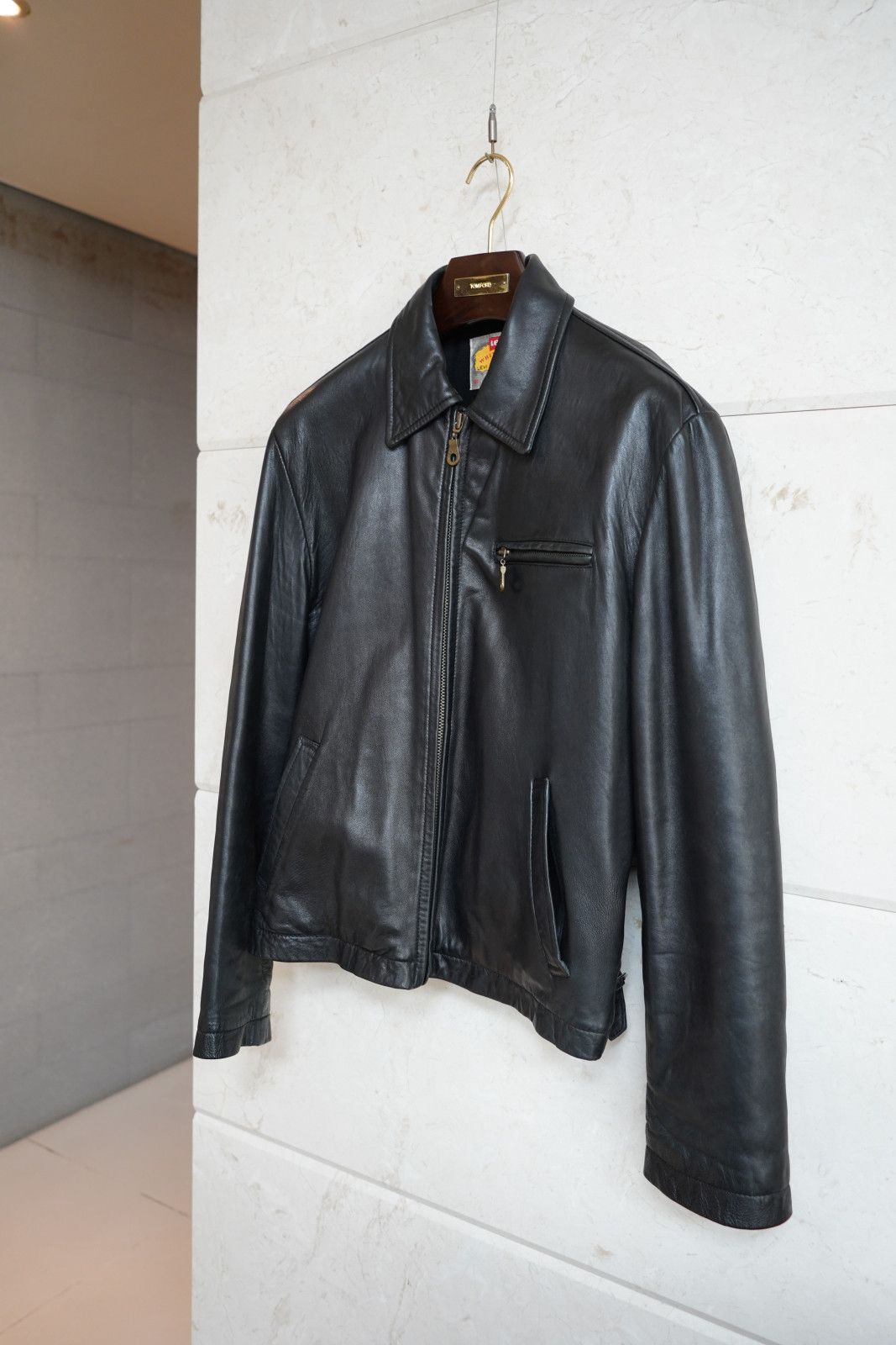 Levi's Levi’s / Lamb Leather Jacket Black / Size 100 (L) Size US M / EU 48-50 / 2 - 2 Thumbnail