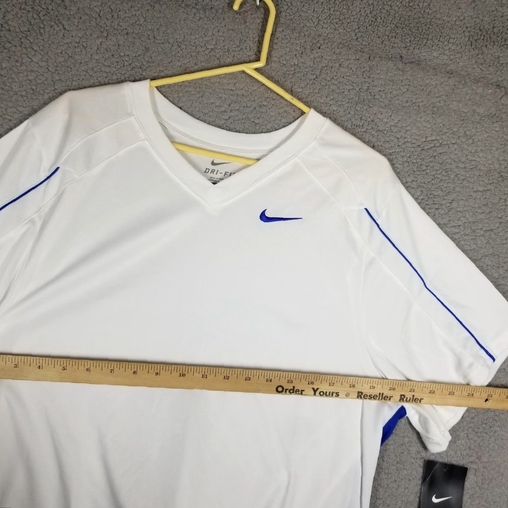 Nike Nike Dri-Fit Lacrosse Jersey Shirt Mens Small White Blue 707063-108 Size US S / EU 44-46 / 1 - 7 Thumbnail