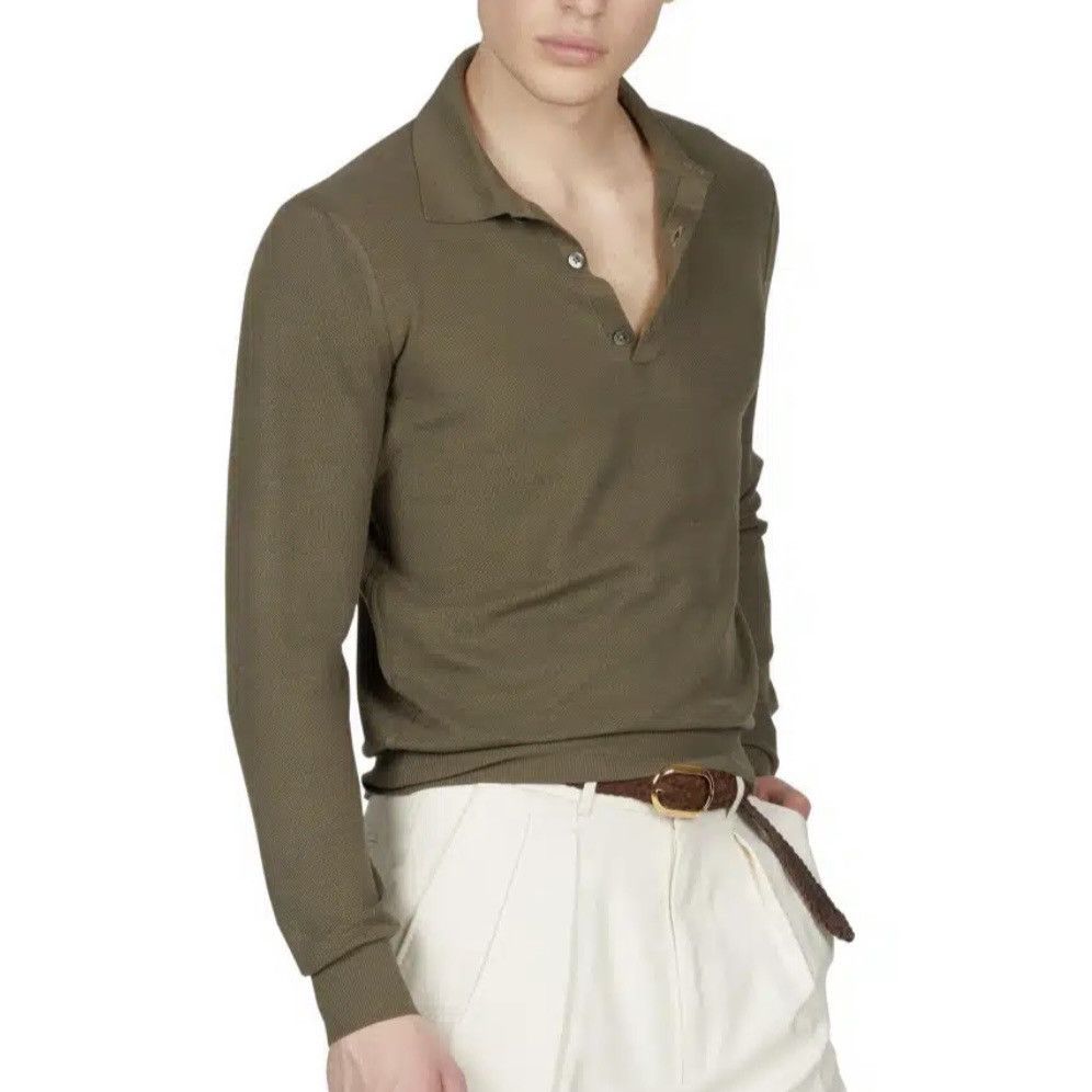 Tom Ford Tom Ford Long Sleeve Polo in Small Size US S / EU 44-46 / 1 - 1 Thumbnail