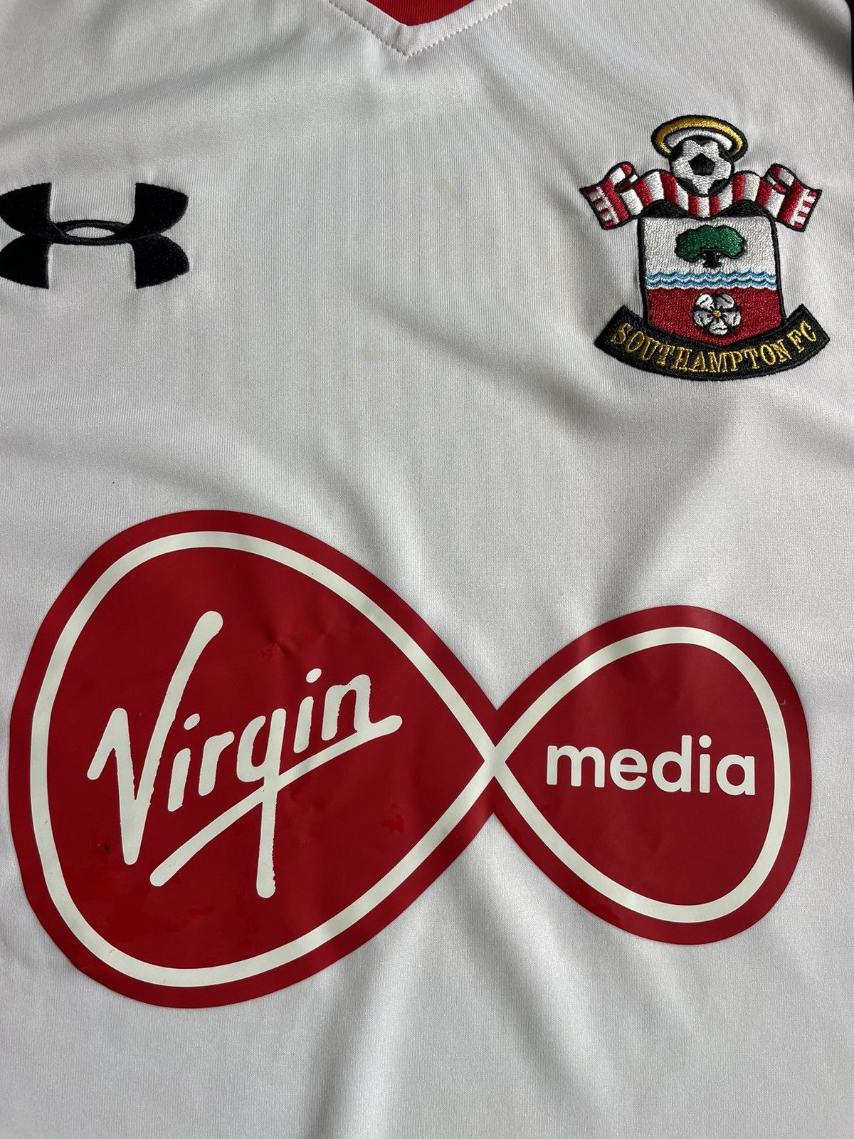 Under Armour Under Armour FC Southampton 2017/2018 Home Football Shirt Size US L / EU 52-54 / 3 - 4 Thumbnail
