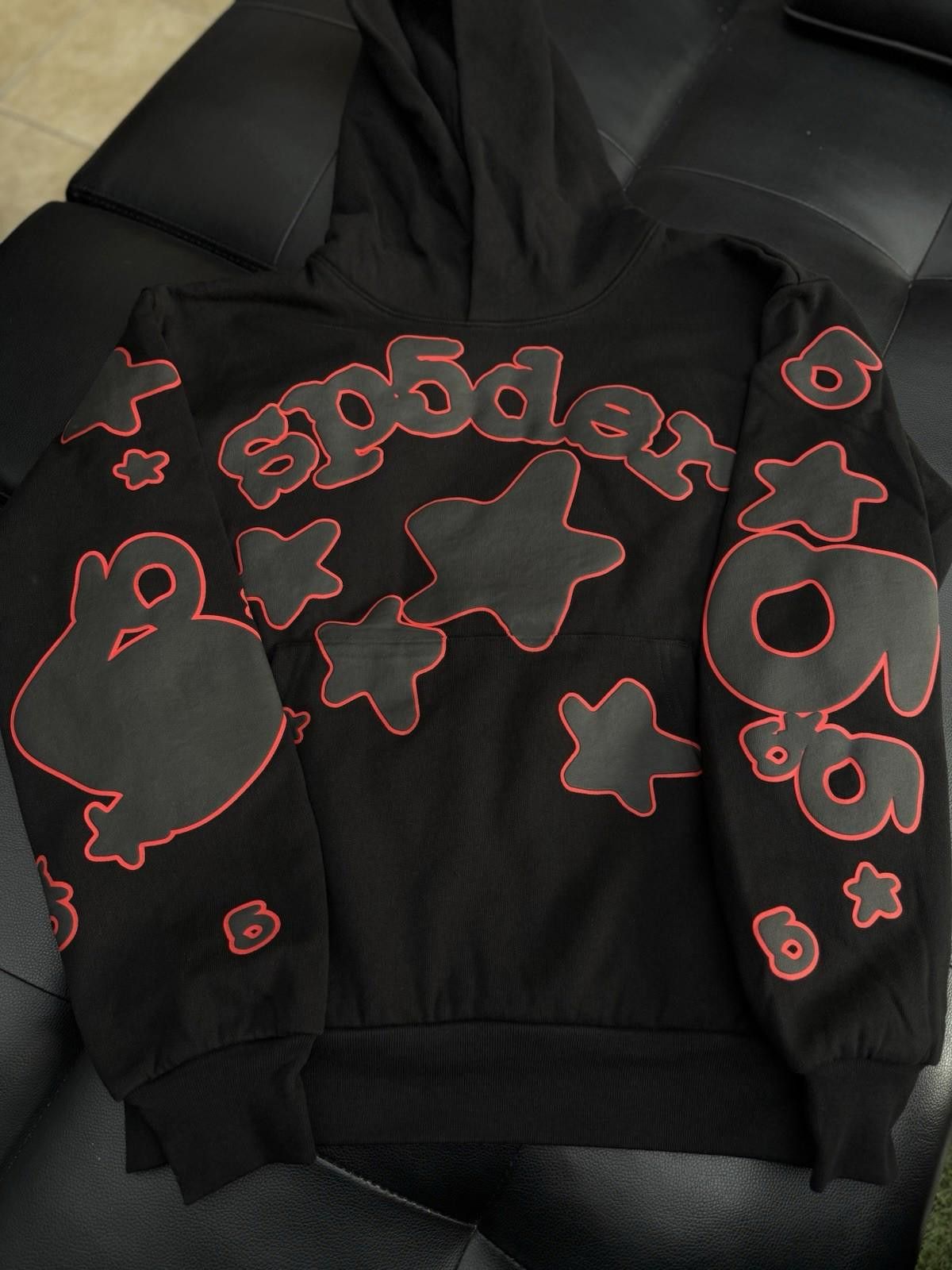 Sp5der Sp5der Worldwide Black Red Hoodie Size Small (NEW) Size US S / EU 44-46 / 1 - 1 Thumbnail