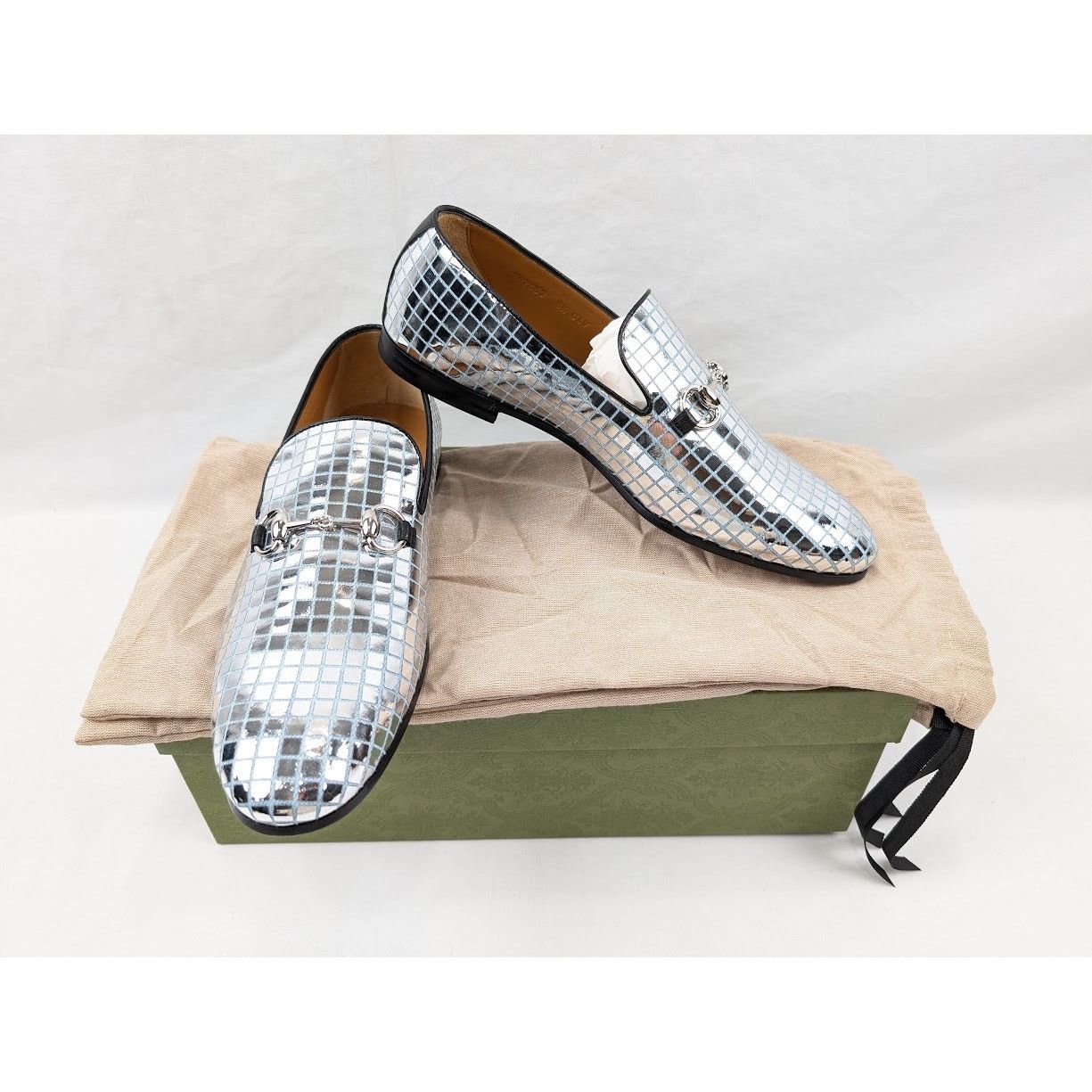 Gucci o1rshd1 Crispy Loafers in Silver Size US 9 / EU 42 - 20 Thumbnail