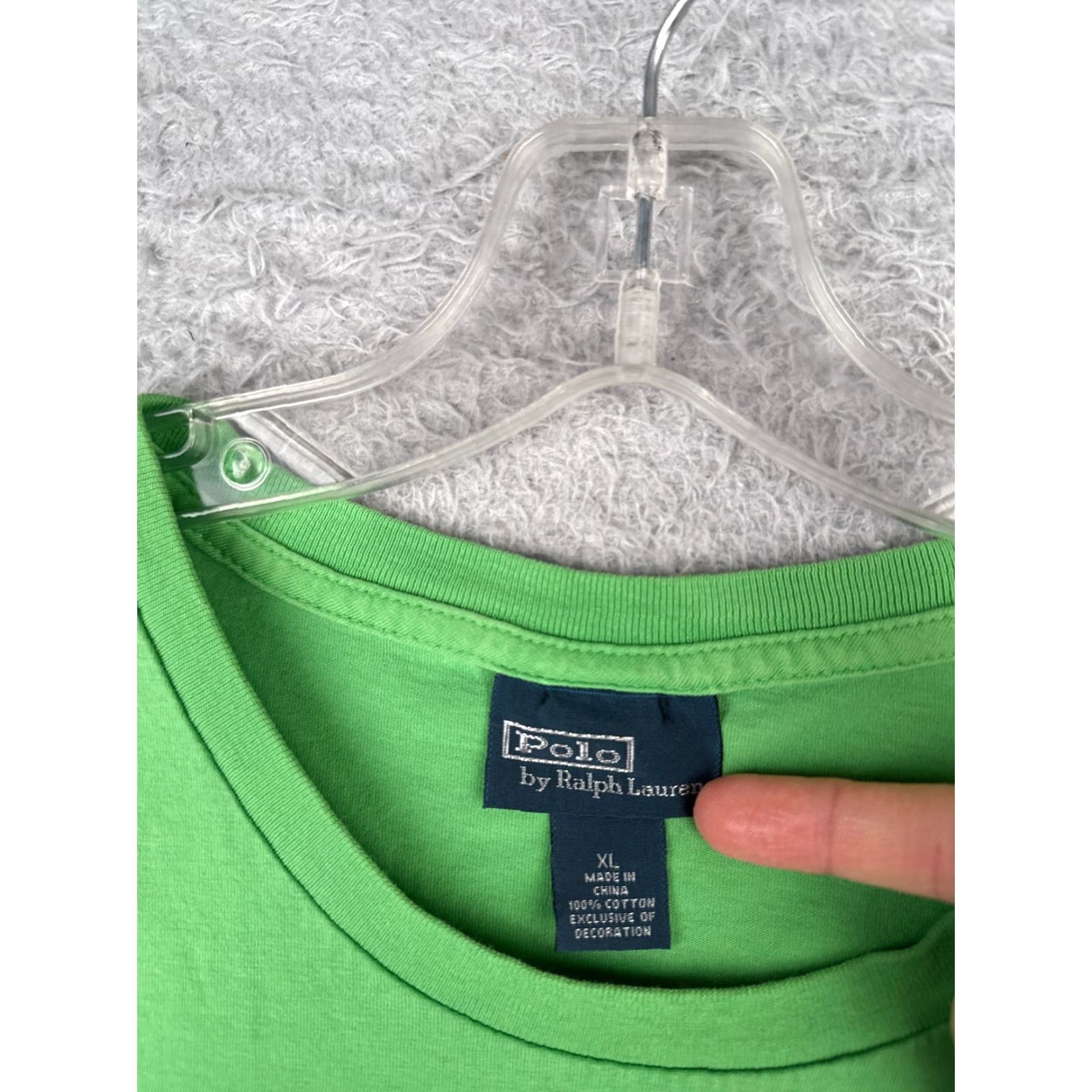 Ralph Lauren Vintage Polo Ralph Lauren T-Shirt Men XL Green Logo Short Sleeve Cotton Size US XL / EU 56 / 4 - 7 Thumbnail