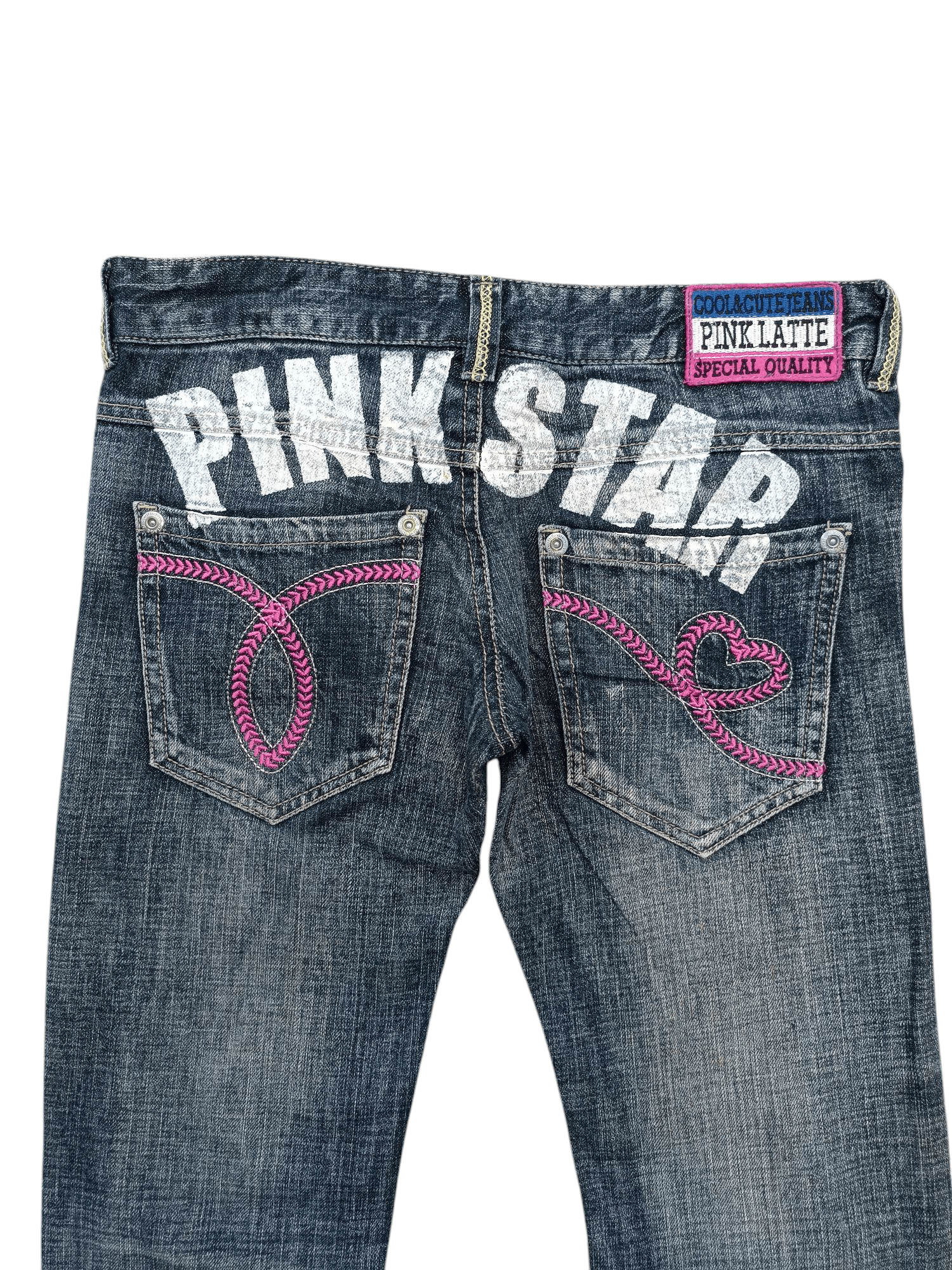 Japanese Brand × Vintage Japanese Skinny Denim Jeans PINK LATTE Patchworks E214 Size US 30 / EU 46 - 7 Thumbnail