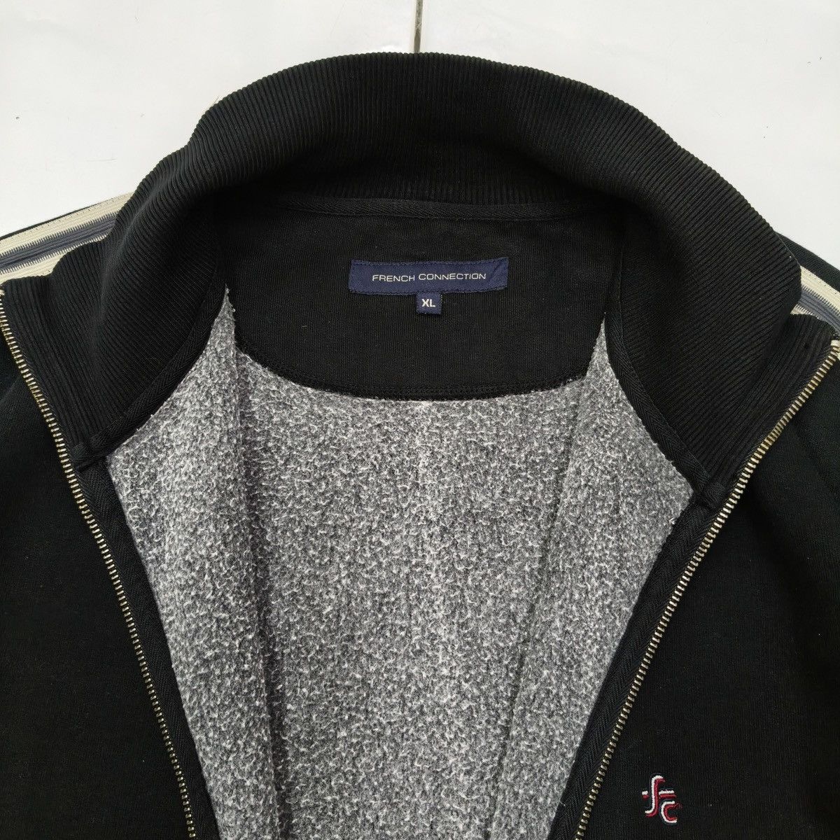 French Connection Vintage Y2K French Connection Track Jacket Stripe Sleeve Size US XL / EU 56 / 4 - 8 Thumbnail