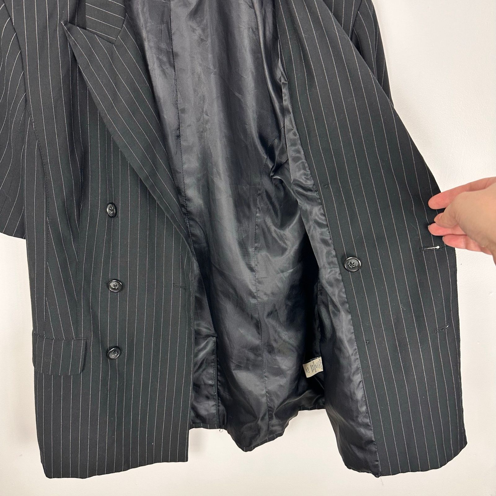 Jean Paul Gaultier RARE Jean Paul Gaultier x Target Pinstripe Short Blazer Sz L Size L / US 10 / IT 46 - 9 Thumbnail