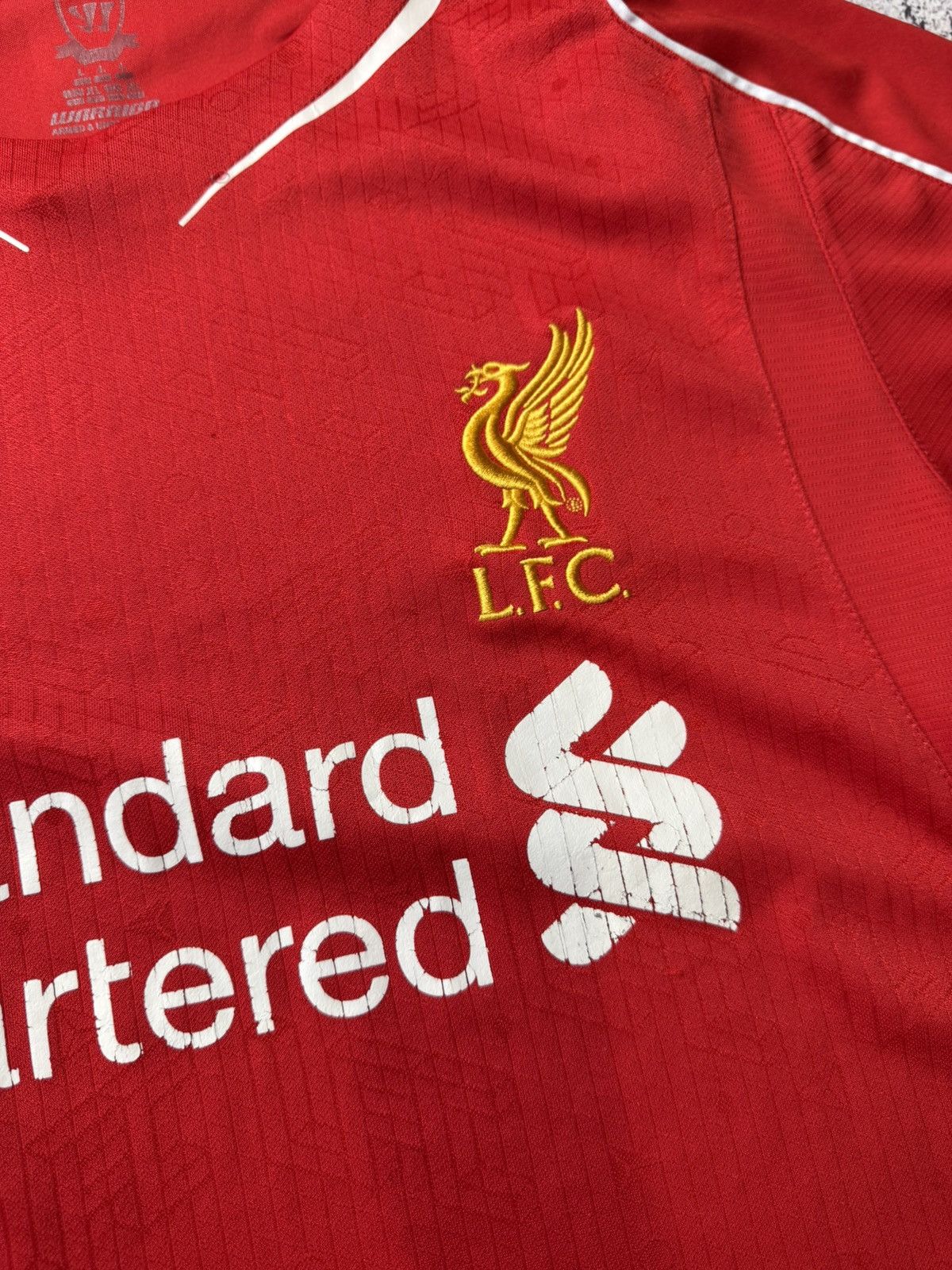 Vintage LIVERPOOL 2014 FOOTBALL SHIRT JERSEY HOME WARRIOR ORIGINAL Size US L / EU 52-54 / 3 - 10 Thumbnail