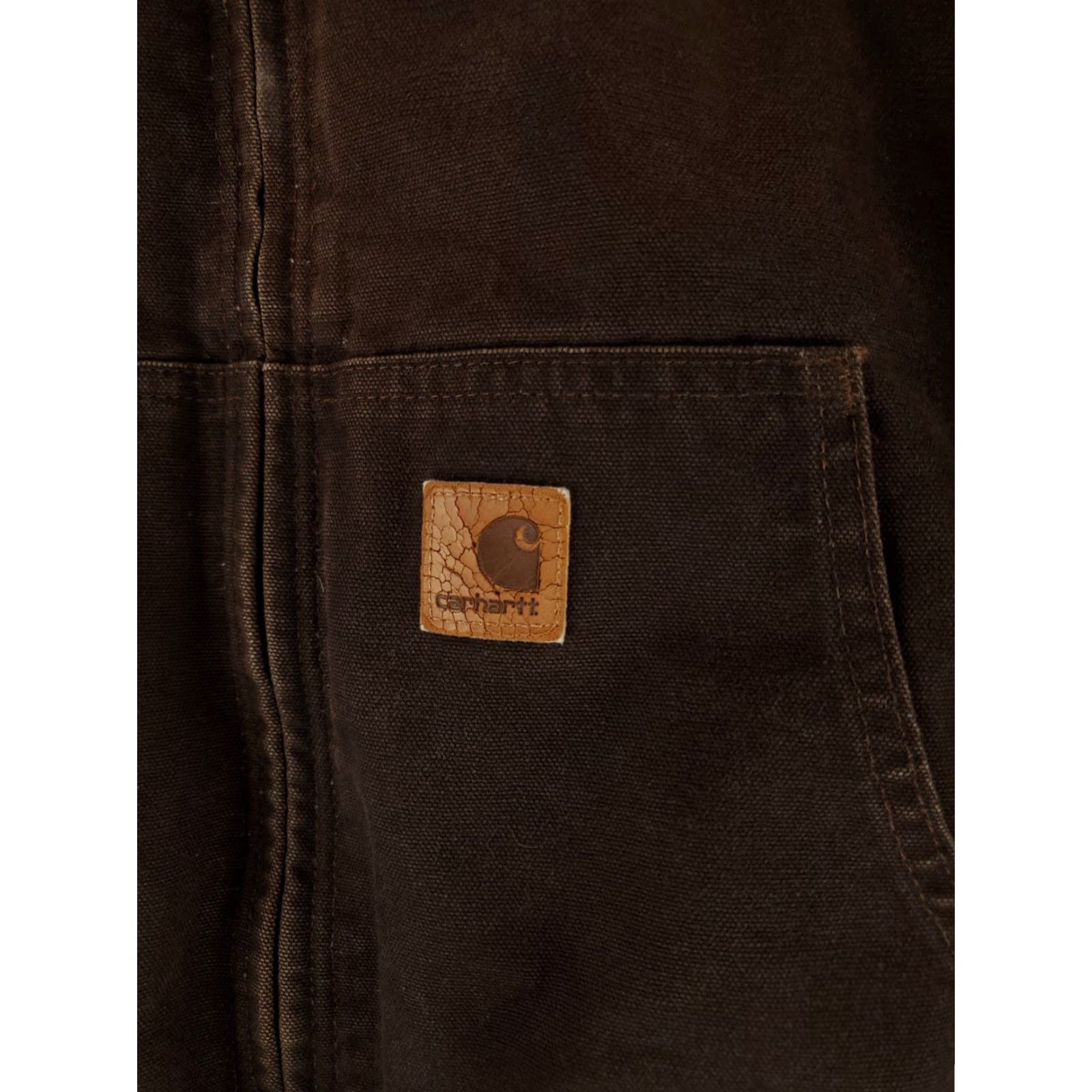 Carhartt VINTAGE Carhartt Jacket Mens 3XL 90s Y2K Active Quilted Full Zip Chestnut Brown Brown Bomber Jacket Size US XXL / EU 58 / 5 - 2 Thumbnail