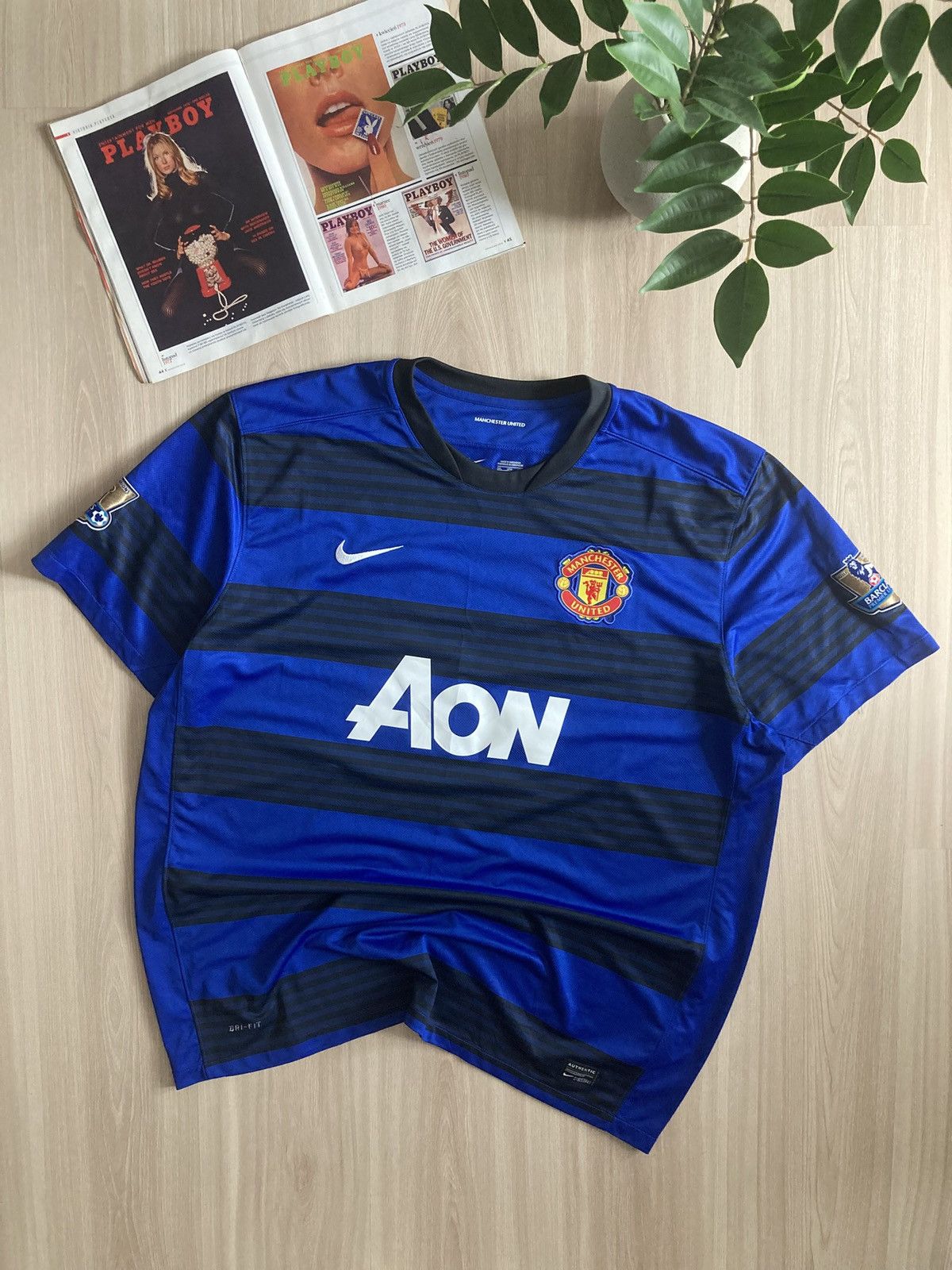 Nike Vintage Nike Dri Fit Manchester United Jersey AW2010/11 Size US XXL / EU 58 / 5 - 1 Thumbnail