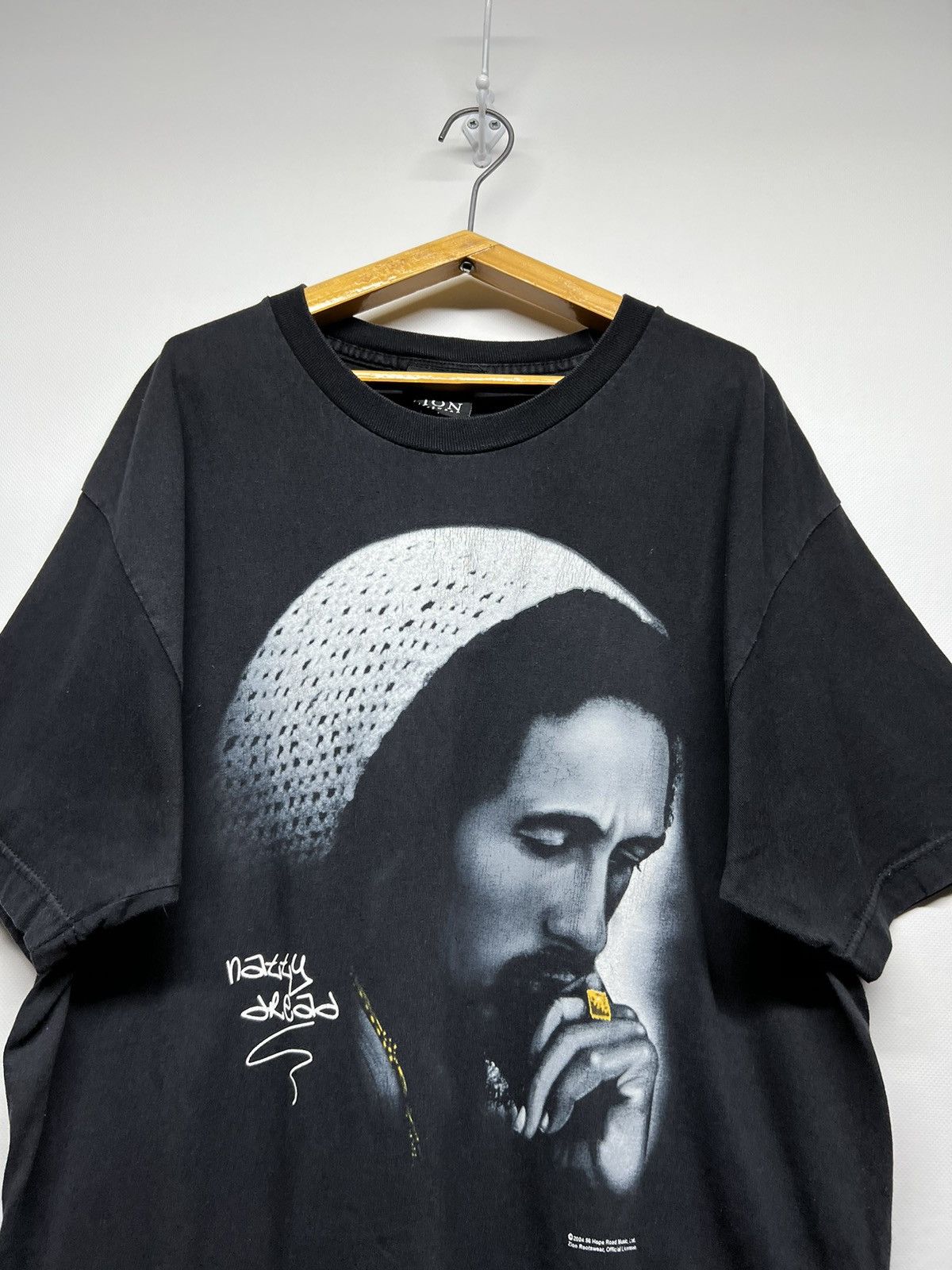 Band Tees × Bob Marley × Vintage Vintage Y2k 2004 Bob Marley Natty Dread Rasta Rap T Shirt Size US L / EU 52-54 / 3 - 1 Thumbnail