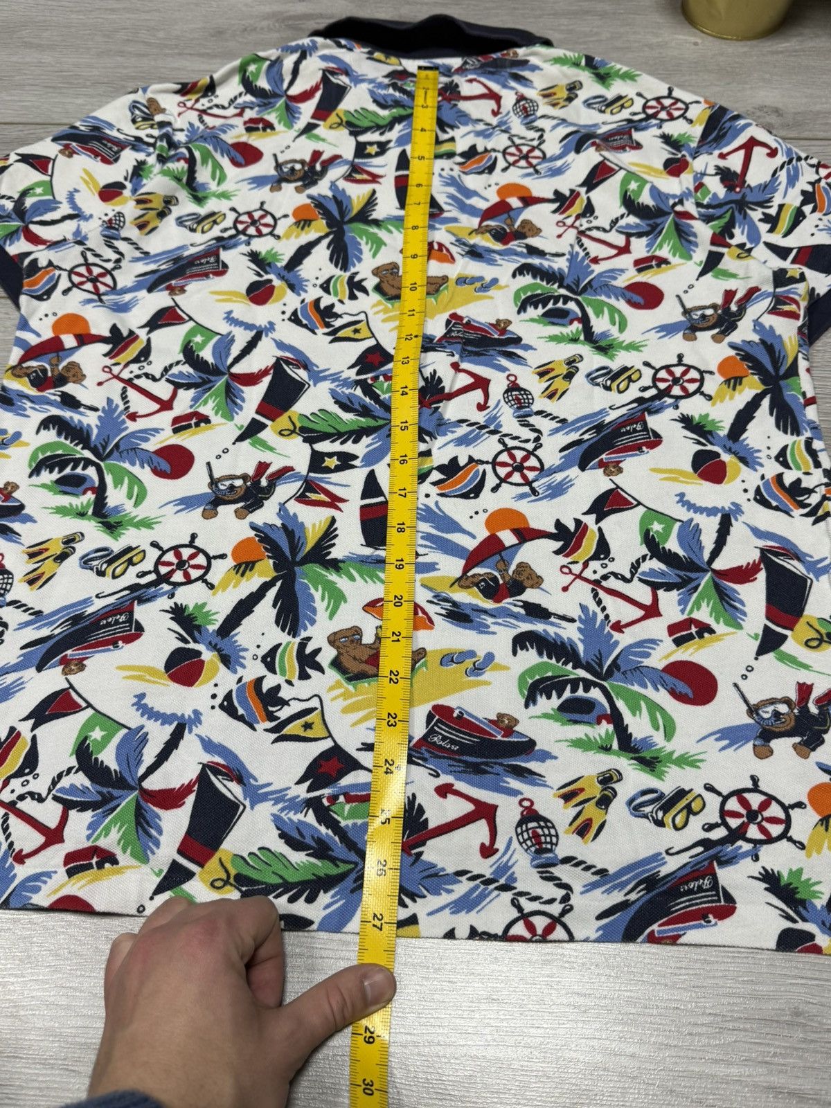 Polo Ralph Lauren POLO Bear Ralph Lauren beach all over print shirt Size US L / EU 52-54 / 3 - 10 Thumbnail