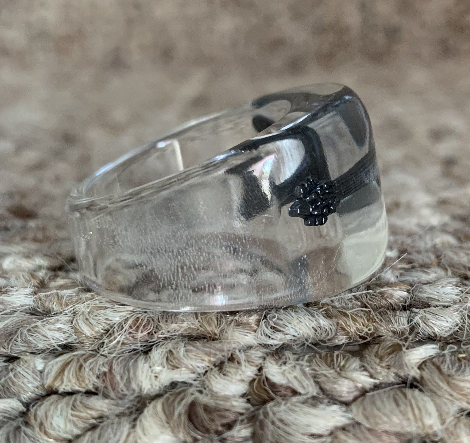 Number (N)ine SS05 Nightcrawler Acrylic Silver Guitar Ring Size ONE SIZE - 4 Thumbnail