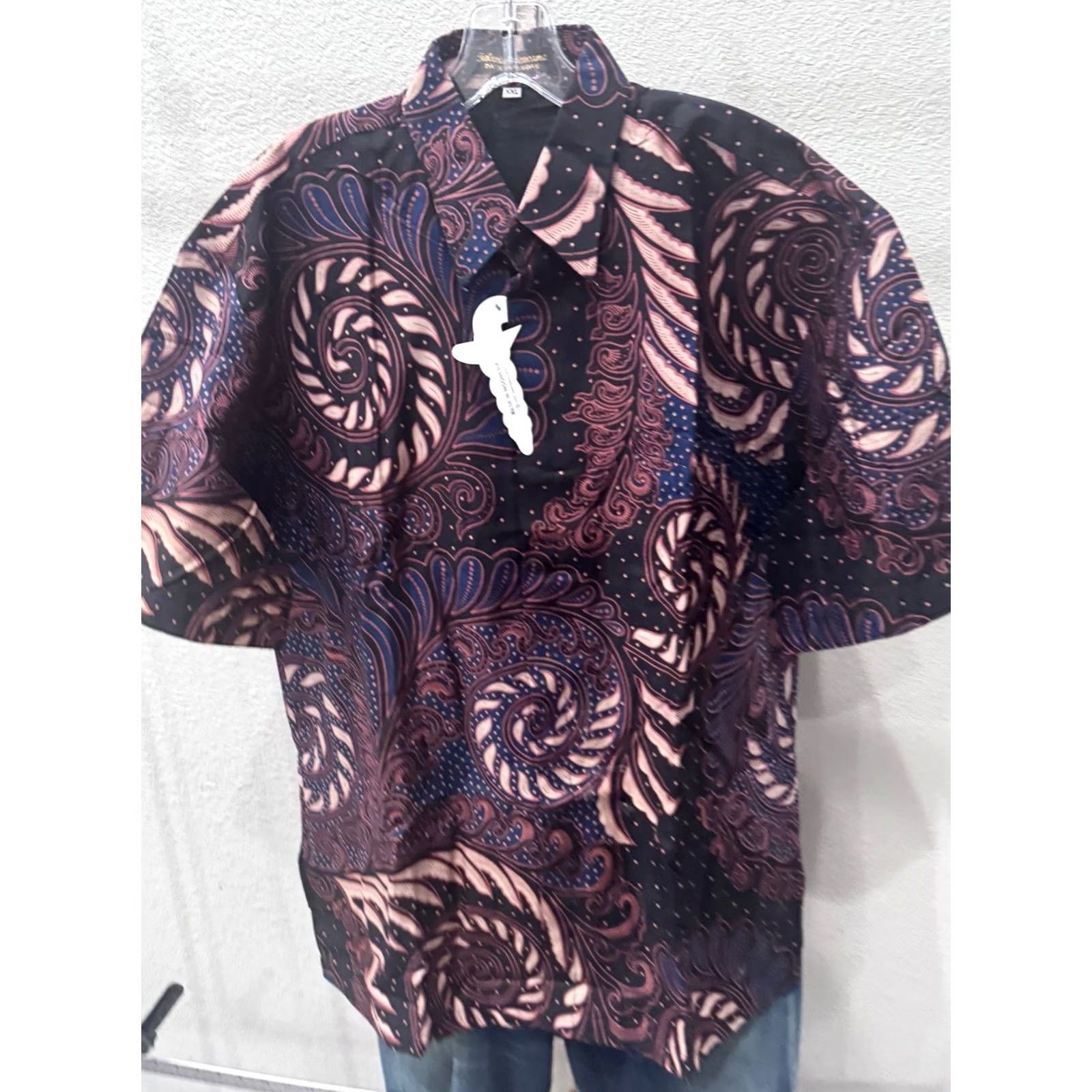 Nique NWT Talenta Kenana Batik Unique SHORT SLEEVE BUTTON UP SHIRT 2XL XXL Mens Multicolor Batik Kenana NWT Talenta Shirt Size US XXL / EU 58 / 5 - 4 Thumbnail
