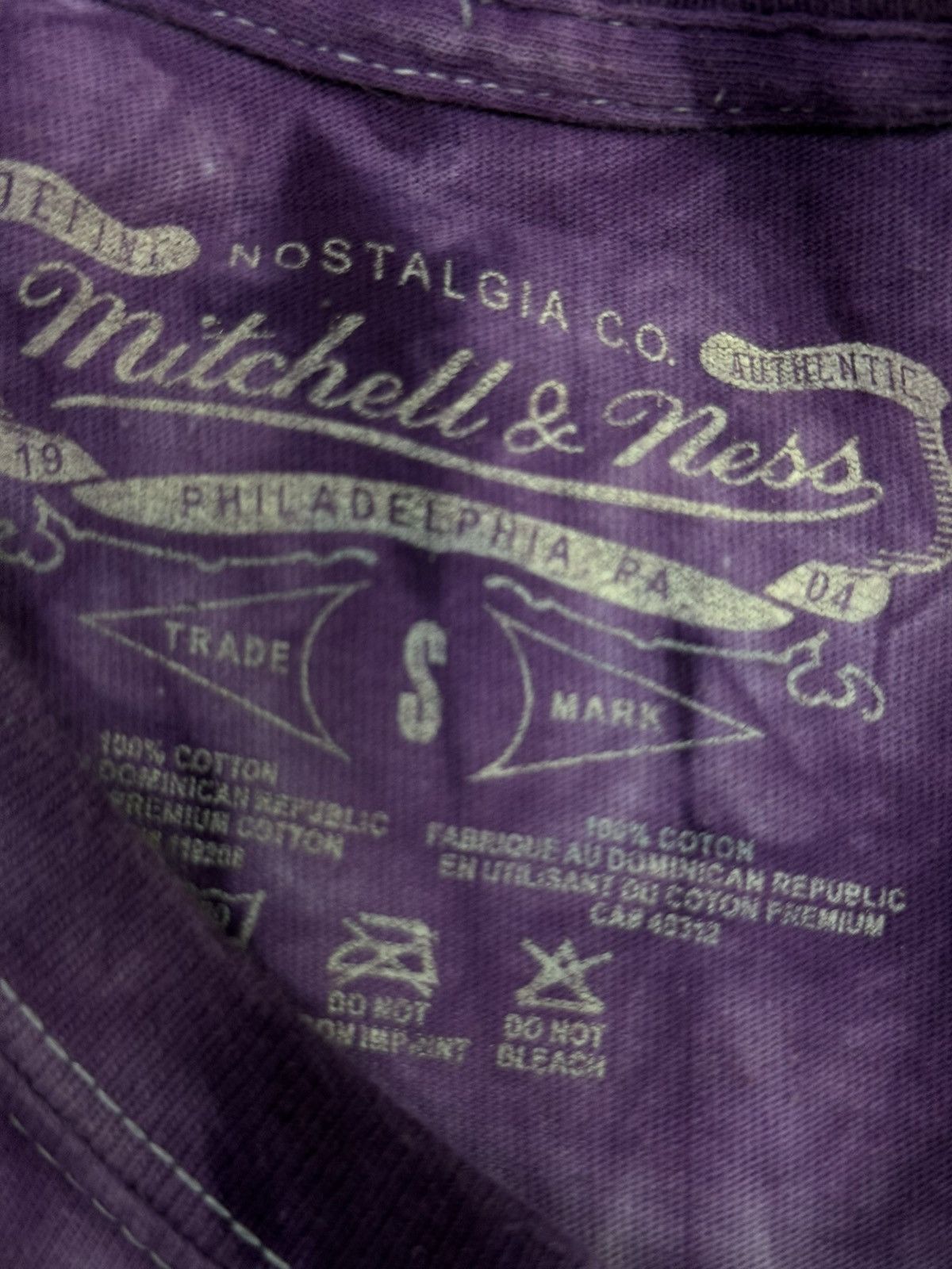 Mitchell & Ness DJ SCREW x Mitchell & Ness Purple Tie Dye Skull Tee Small Size US S / EU 44-46 / 1 - 5 Thumbnail