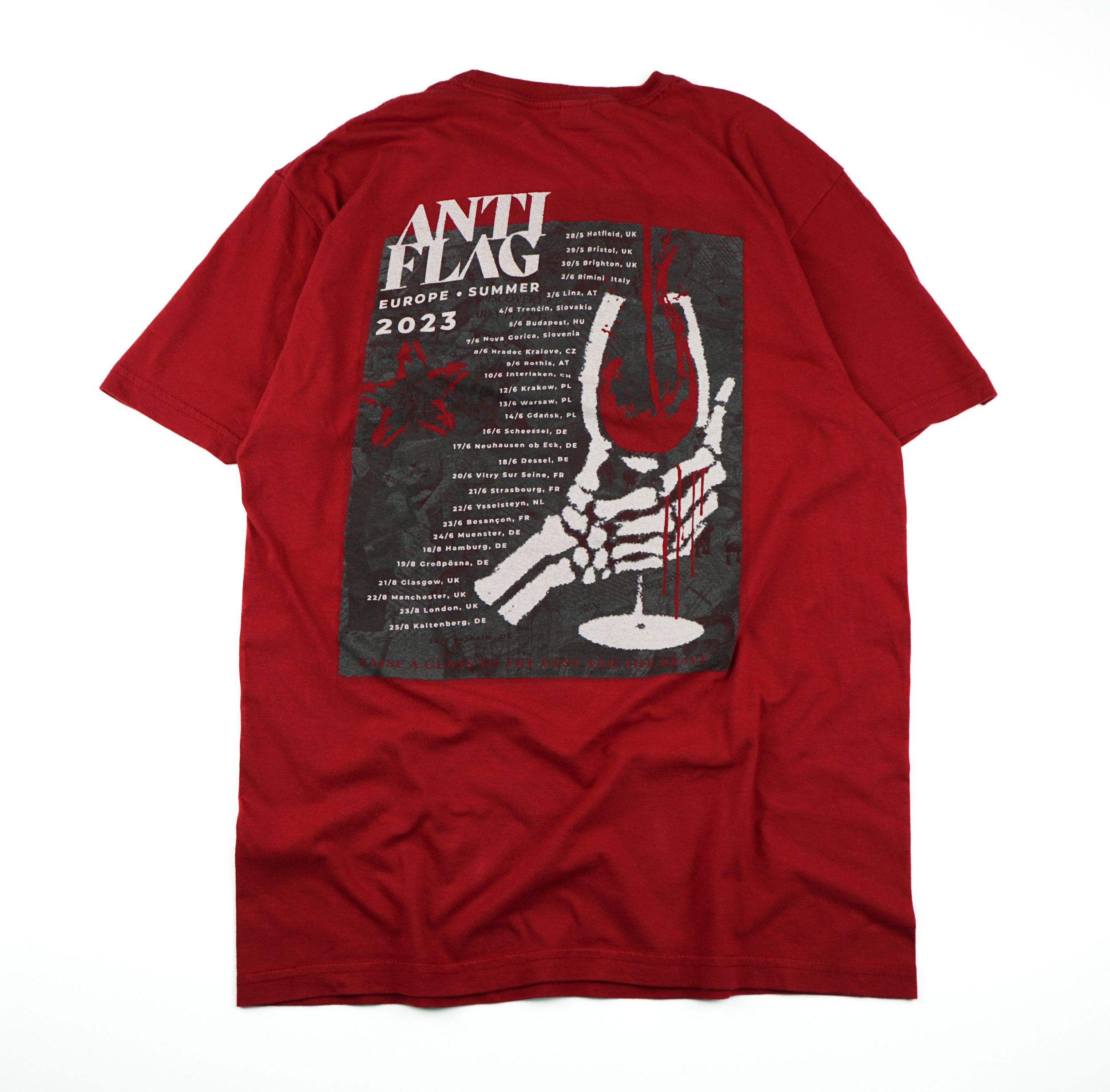 Band Tees × Vintage Vintage 2023 Anti-Flag Band Tour T-Shirt Size US S / EU 44-46 / 1 - 5 Thumbnail