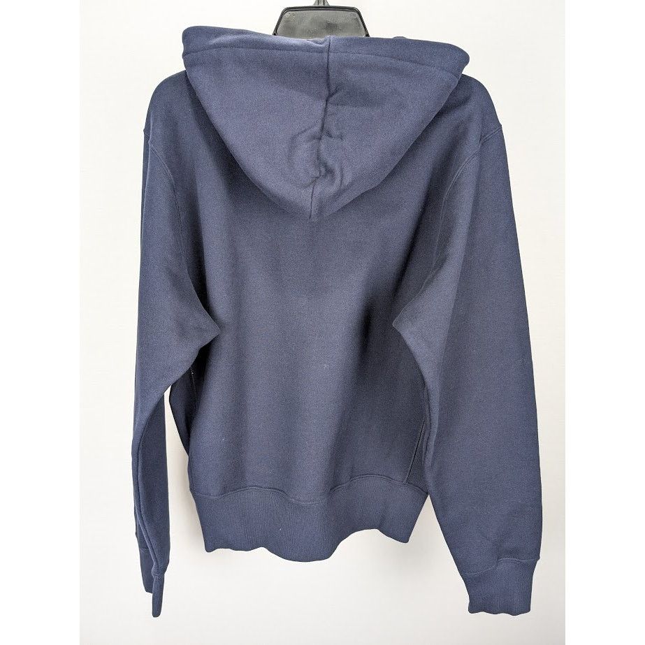 Saint Laurent Paris o1rshd1 Molleton Doux Gots Hoodie In Marine Size US M / EU 48-50 / 2 - 10 Thumbnail