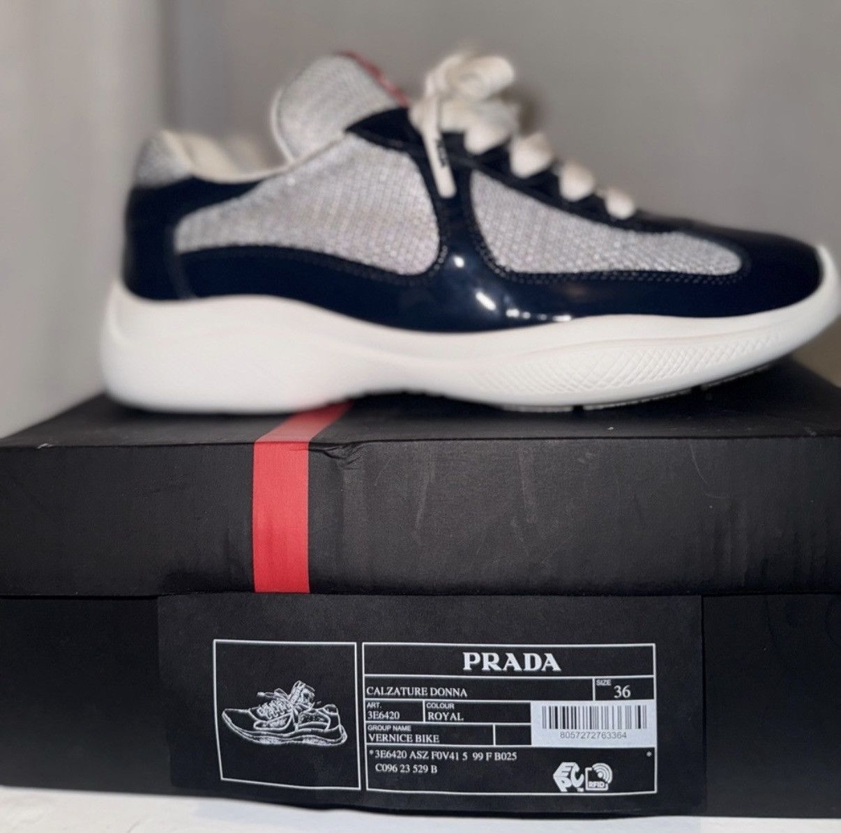 Prada Prada America’s Cup Biker Fabric Sneakers Size US 5 / EU 37 - 9 Thumbnail