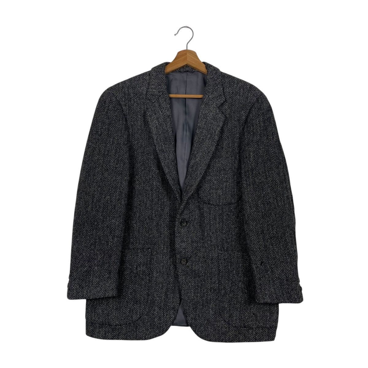 Harris Tweed Harris Tweed x Hollywood Herringbone Wool Casual Jacket Size US M / EU 48-50 / 2 - 1 Thumbnail