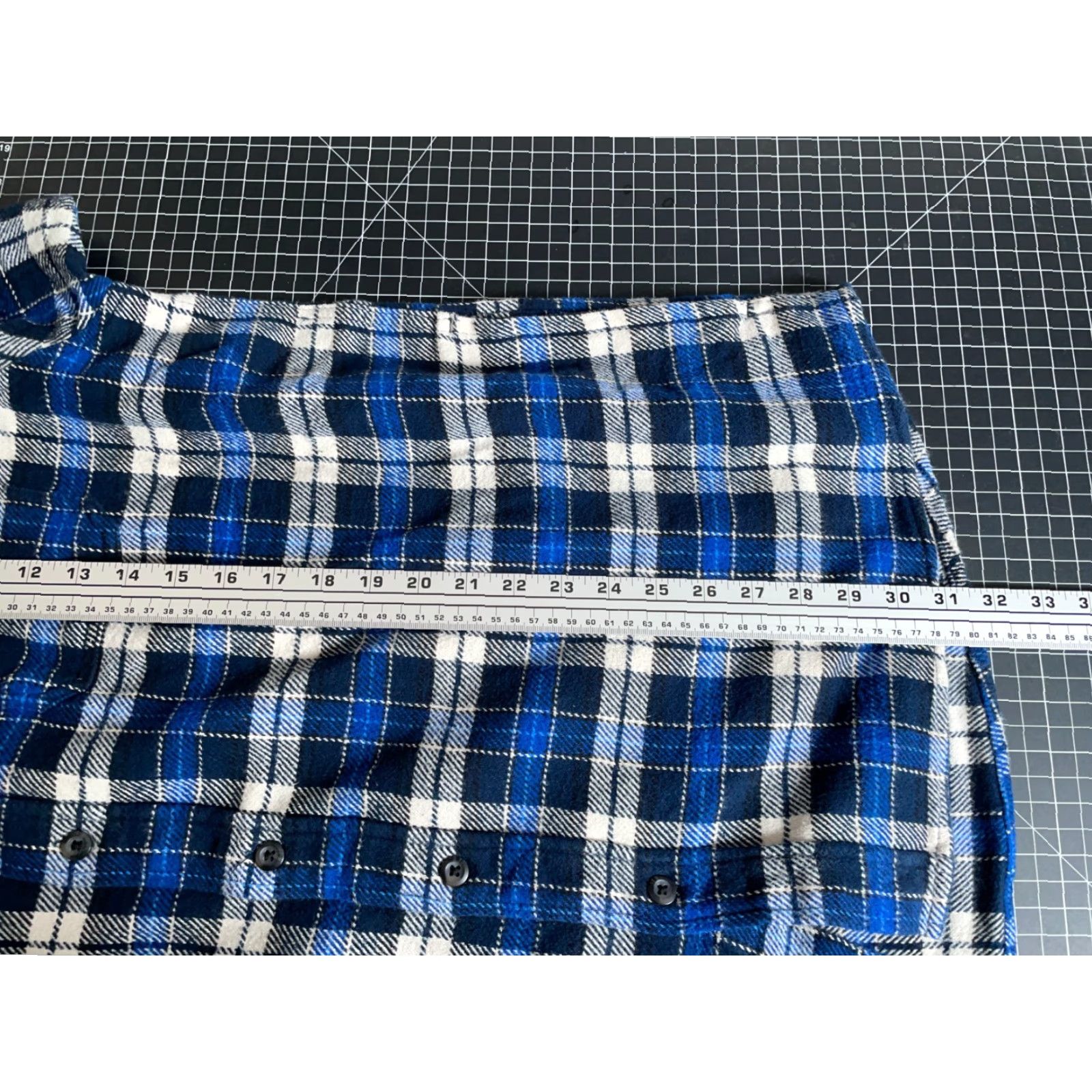 Orvis Orvis Shirt Jacket 2XL Heavyweight Flannel Blue Plaid Shacket Work Casual Long Sleeve Button-Up Pocket Mens Retro 90s Grunge Hipster Size US XXL / EU 58 / 5 - 6 Thumbnail