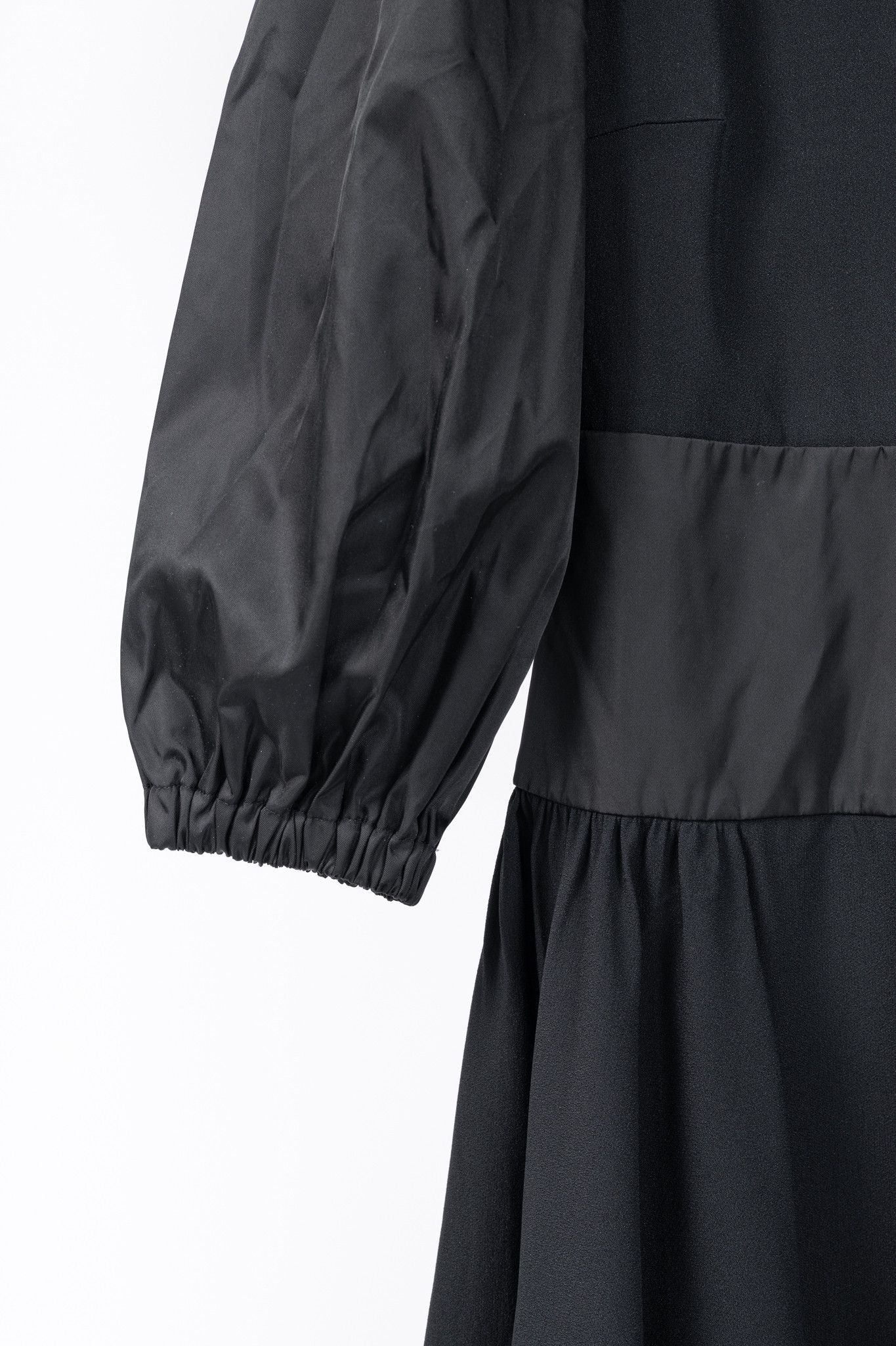 Prada Prada Black Re-Nylon Patchwork Zip Mini Dress Size XS / US 0-2 / IT 36-38 - 6 Thumbnail