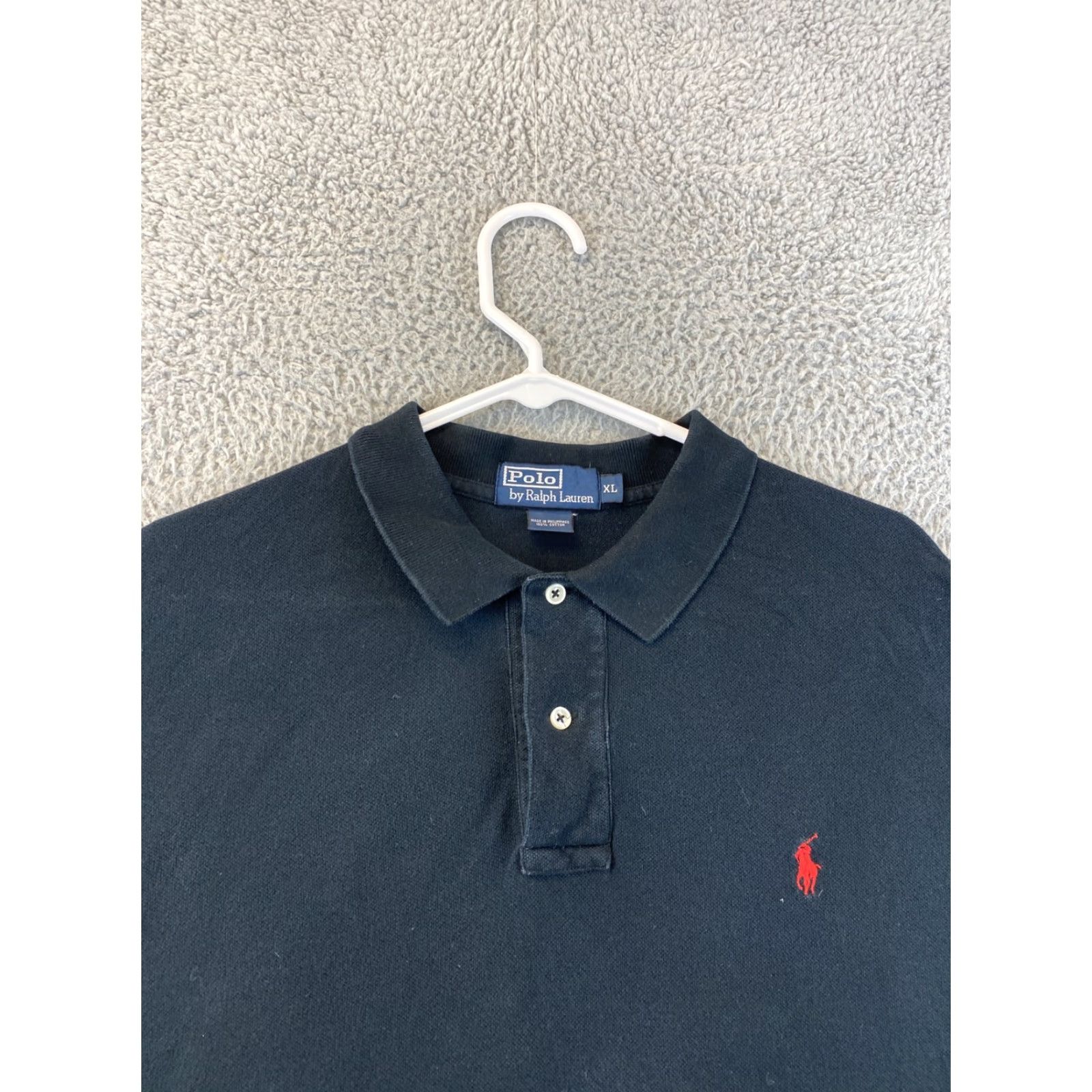 Polo Ralph Lauren Polo Ralph Lauren Men’s Shirt XL Black 1/4 Button Pullover Long Sleeve Mock Neck Solid Knit Cotton Logo Polo Pullover American Classic Style Size US XL / EU 56 / 4 - 3 Thumbnail