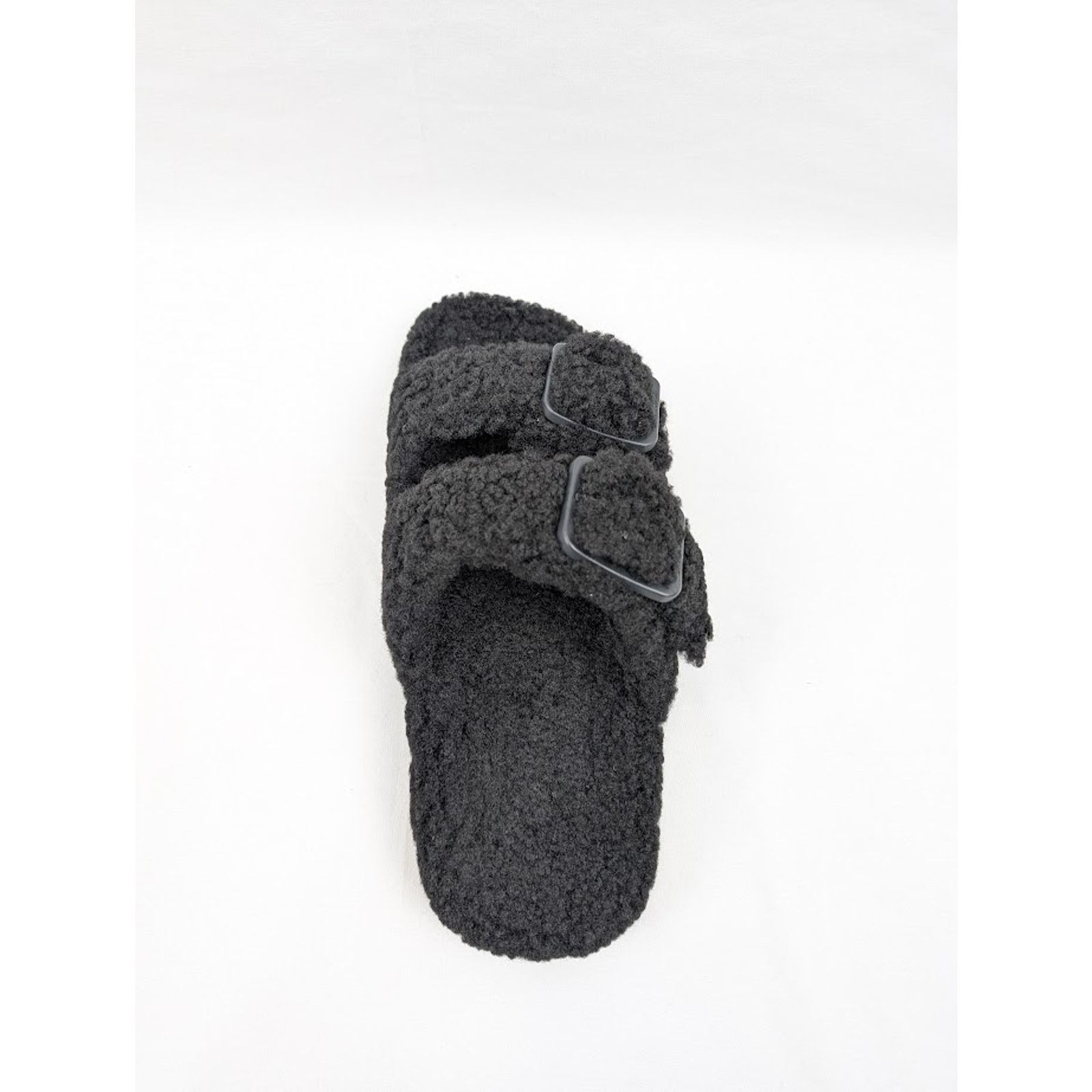 Balenciaga o1rshd1 Furry Shearling Mallorca Sandals in Black Size US 9 / EU 42 - 12 Thumbnail