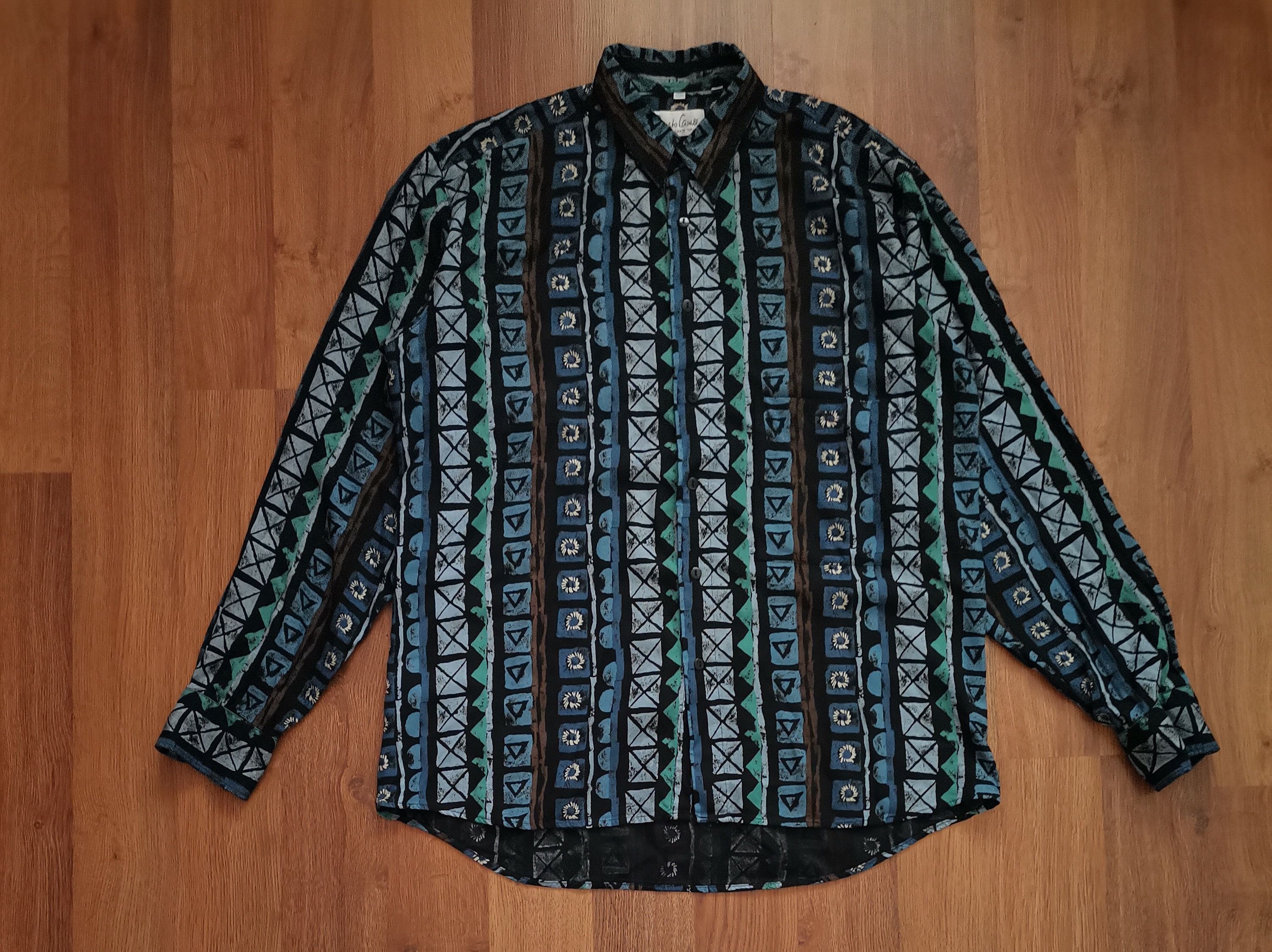 Vintage Vintage Renato Cavalli Abstract Shirt Size US L / EU 52-54 / 3 - 1 Thumbnail