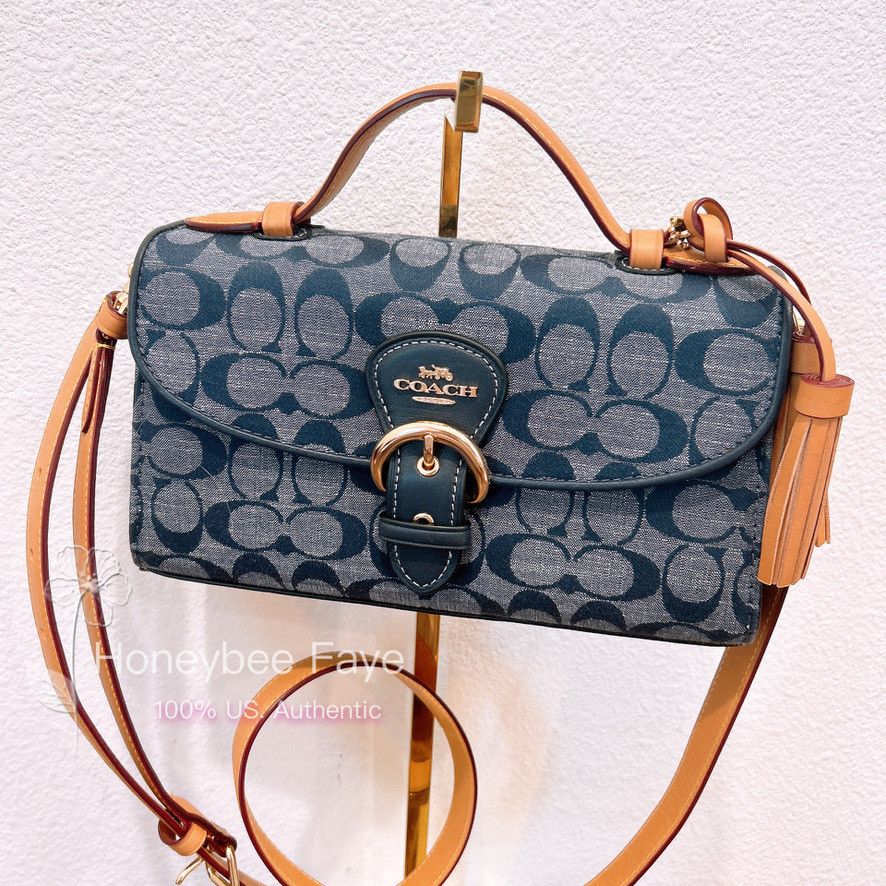 Coach Kleo Top Handle In Signature Chambray C8513 Size ONE SIZE - 1 Thumbnail