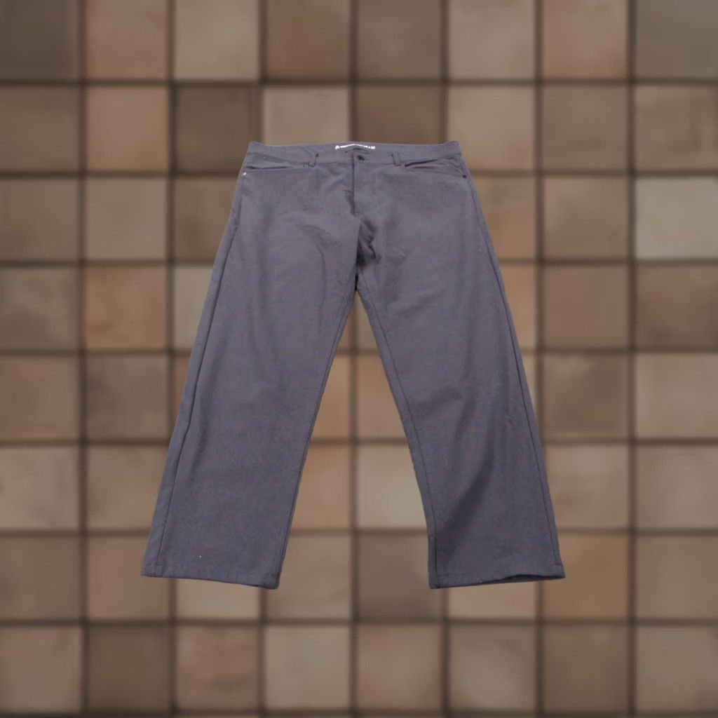 Vintage Western Rise Pants Mens 38 X 30 Gray Nylon Chino Stretch Golf Preppy Performance Pants Size US 38 / EU 54 - 1 Thumbnail