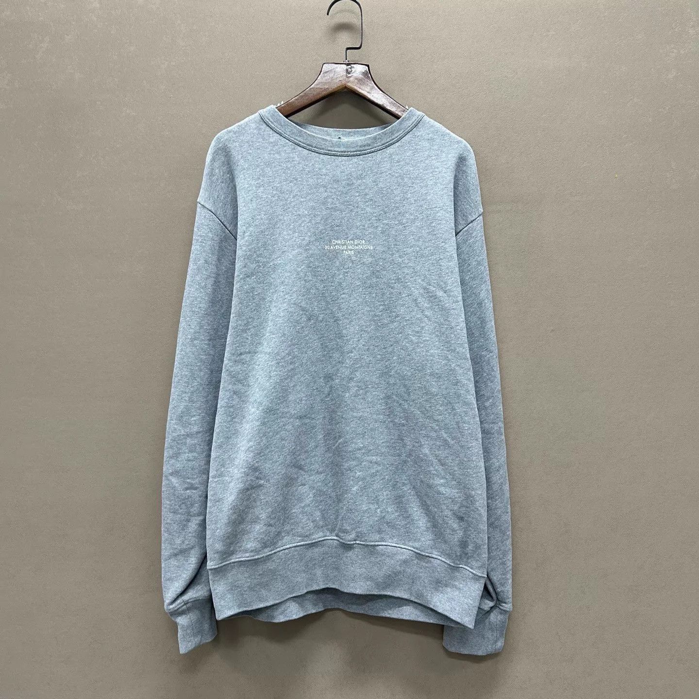Dior Gray Oversized Long Sleeve Sweatshirt Size US XS / EU 42 / 0 - 1 Thumbnail