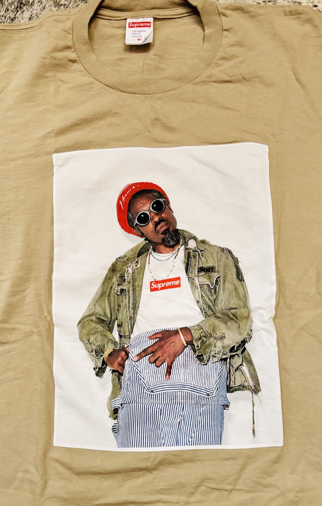 Supreme 🔥 Supreme André 3000 Photo Tee – Iconic Streetwear Size US M / EU 48-50 / 2 - 1 Thumbnail