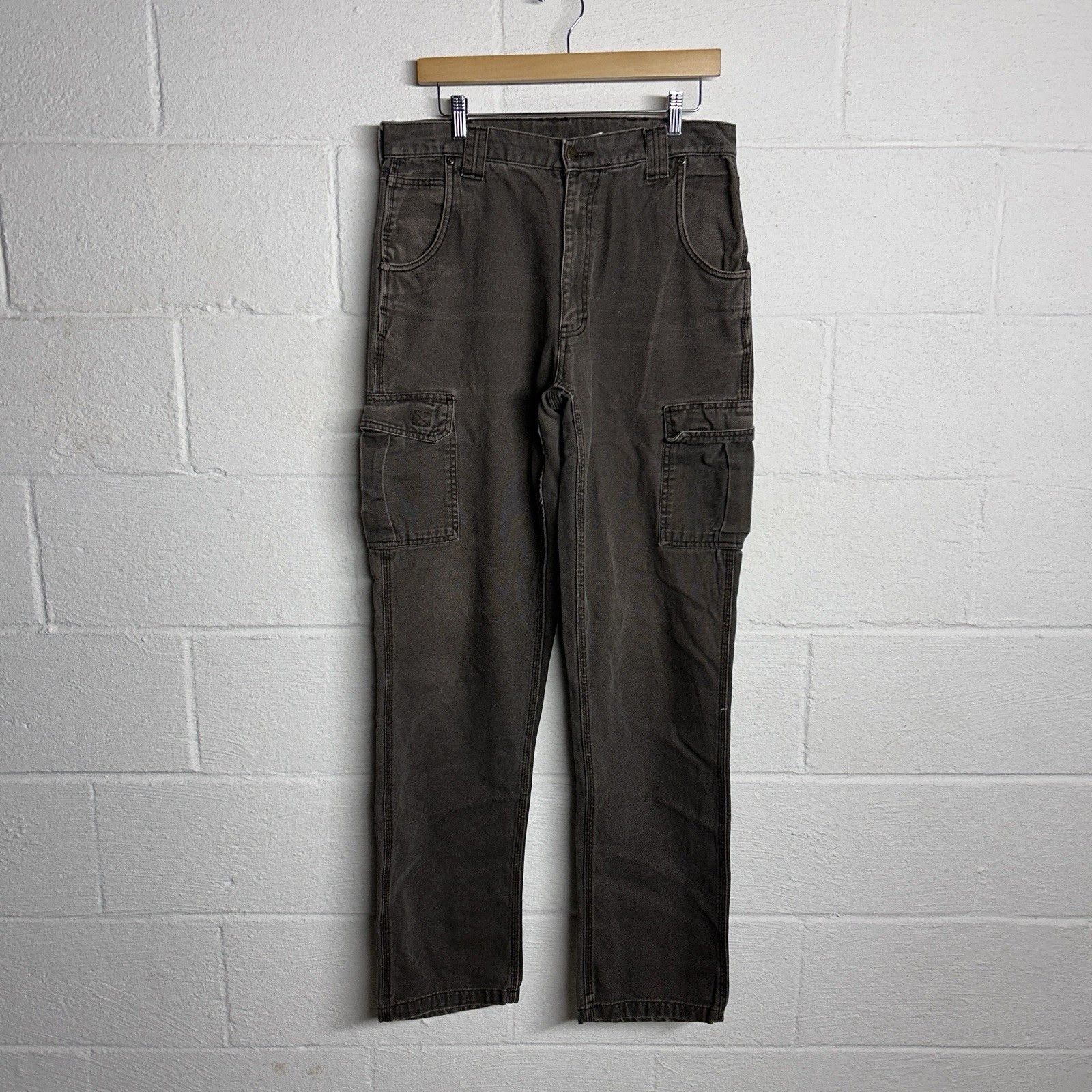 Vintage Key Cargo Utility Canvas Mocha Pants Size 34x36 Size US 34 / EU 50 - 1 Thumbnail